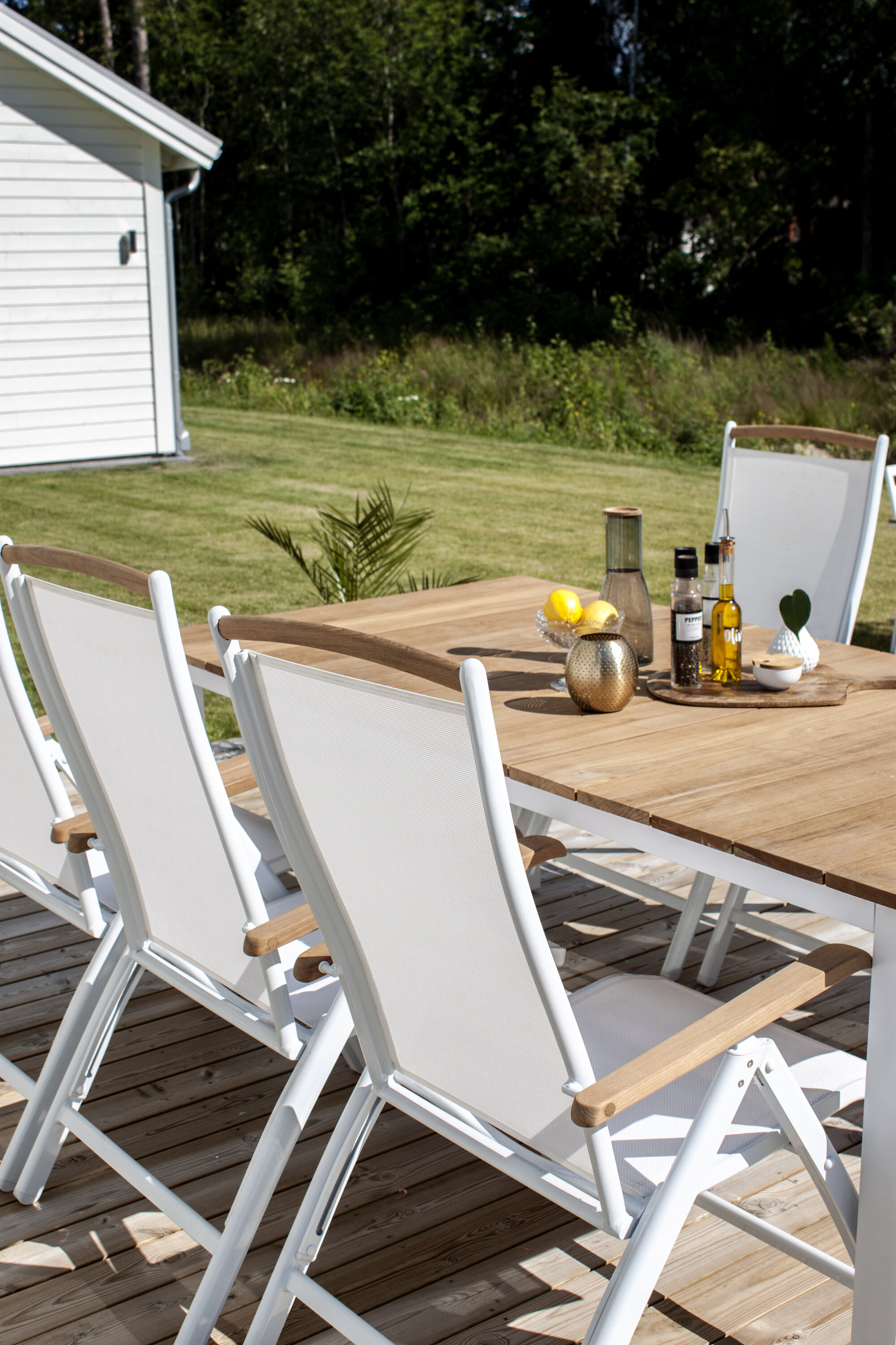 Venture Home Charlie Matbord Vit 210cm