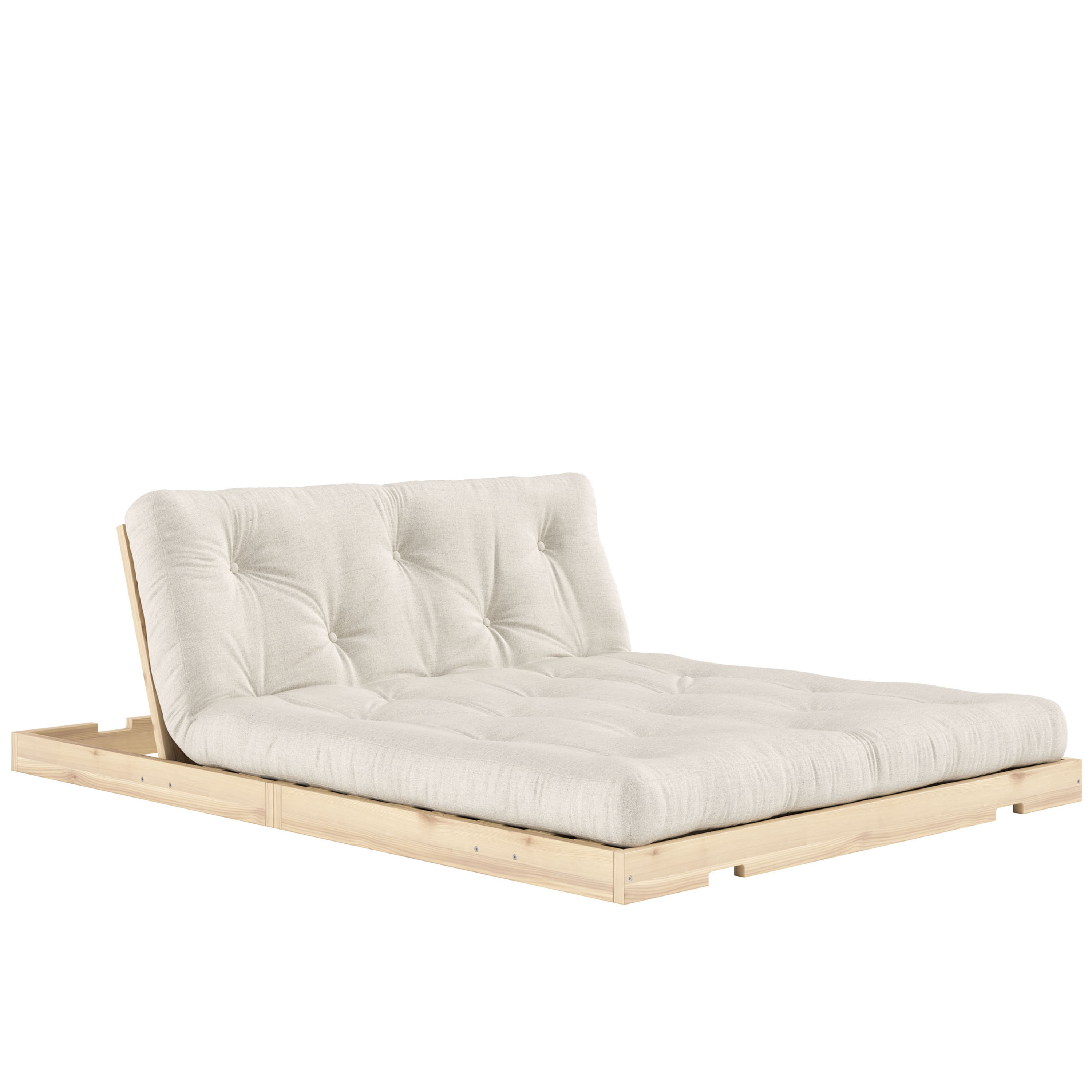 Karup Design Flip Vuodesohva Raw patjalla Linen 140x200