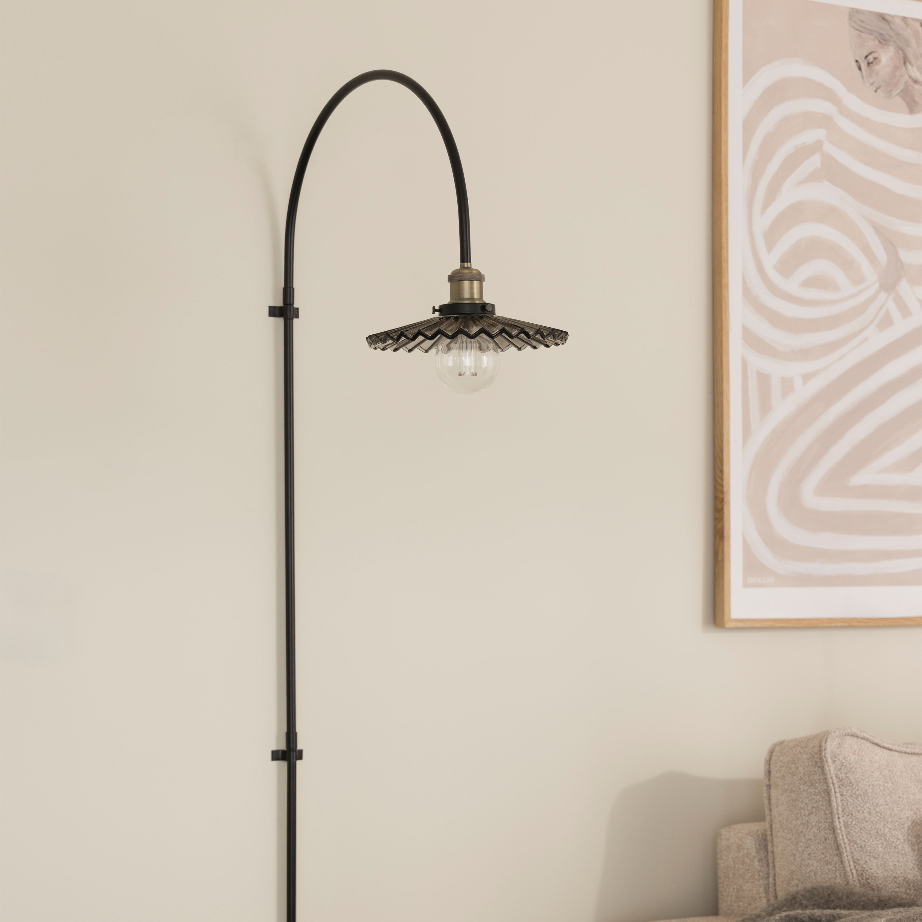 Globen Lighting Cobbler Vegglampe Røyk 150cm