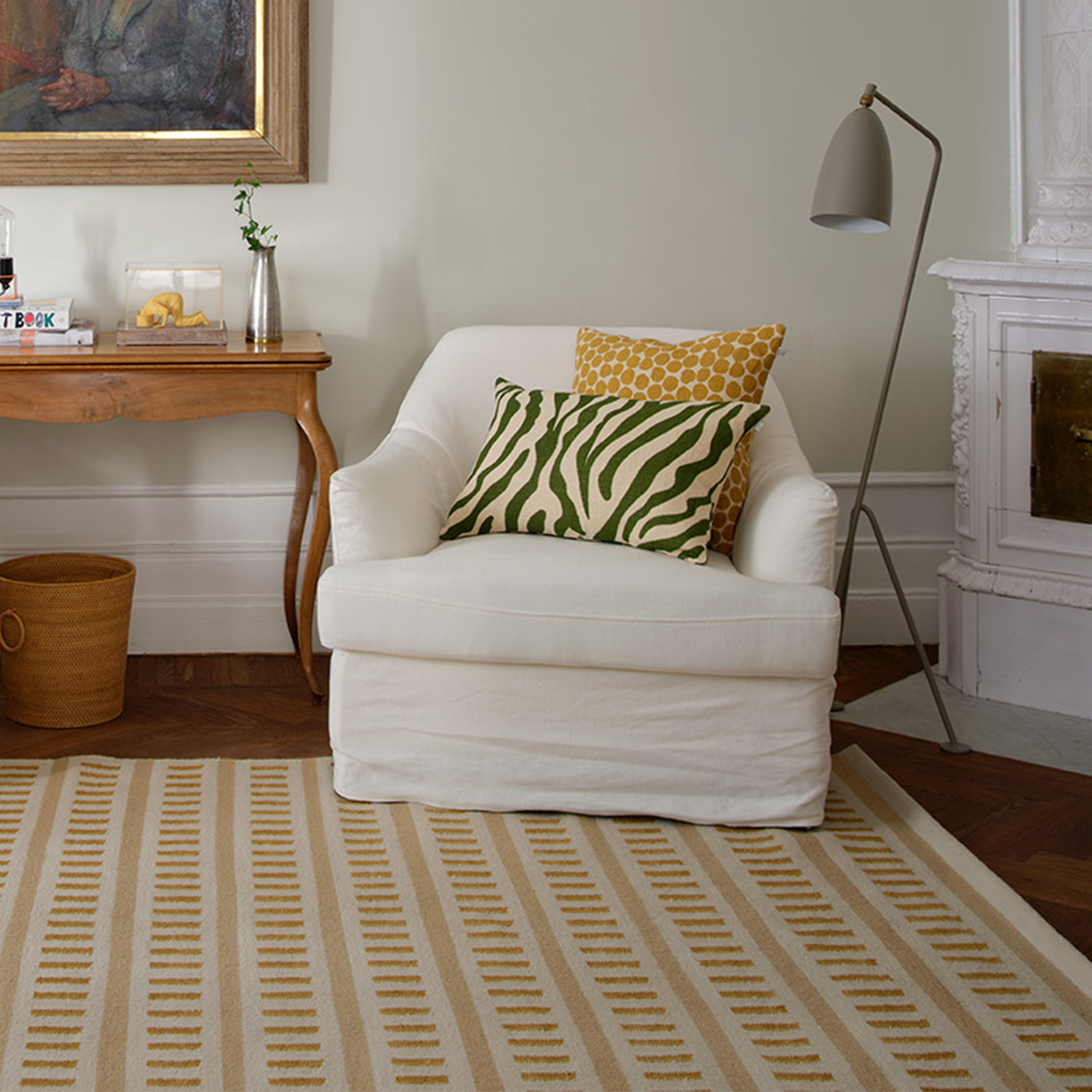 Chhatwal &amp; Jonsson Ladakh Wollteppiche Off White/Beige/Masala Yellow 230x320