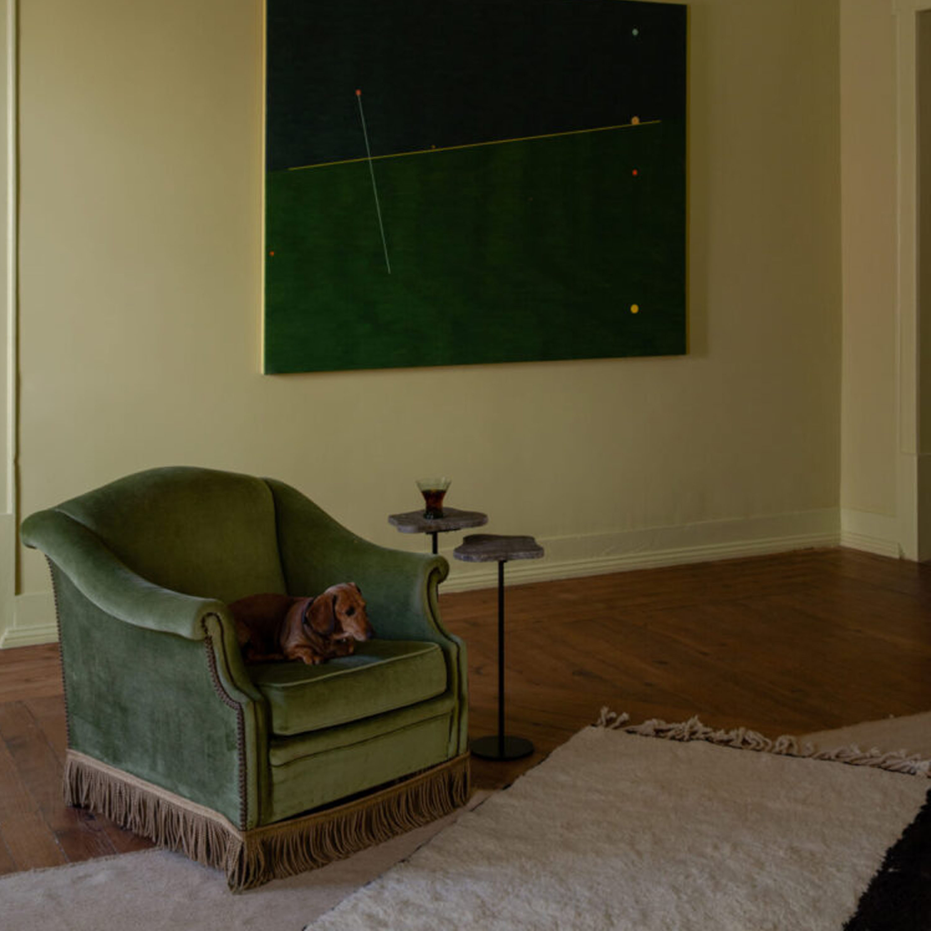 Olsson &amp; Jensen Milo Titanium satsbord travertin 2-pakning