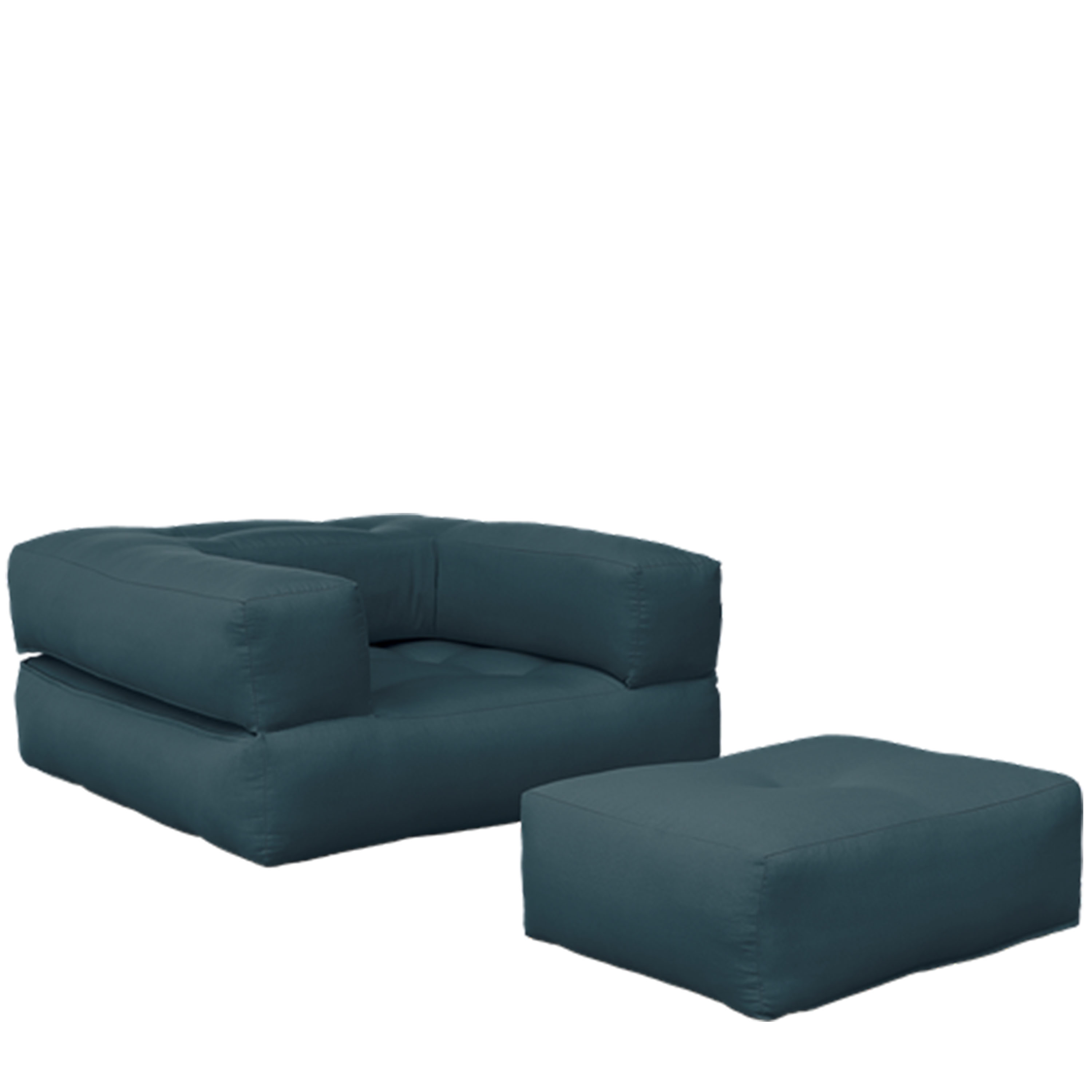 Cube Sessel Petrolblau