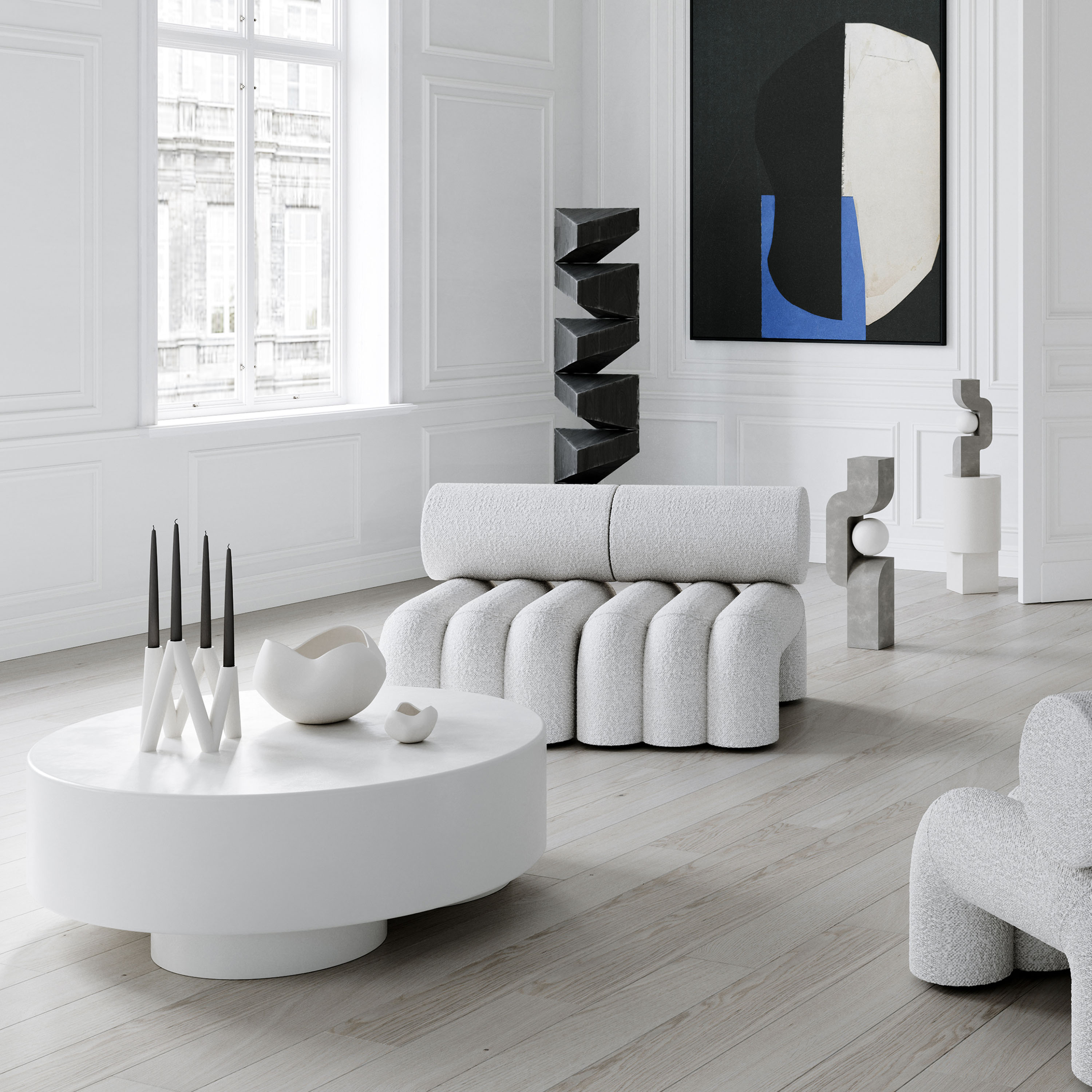 101 Copenhagen Curve Kulho Bone White Big