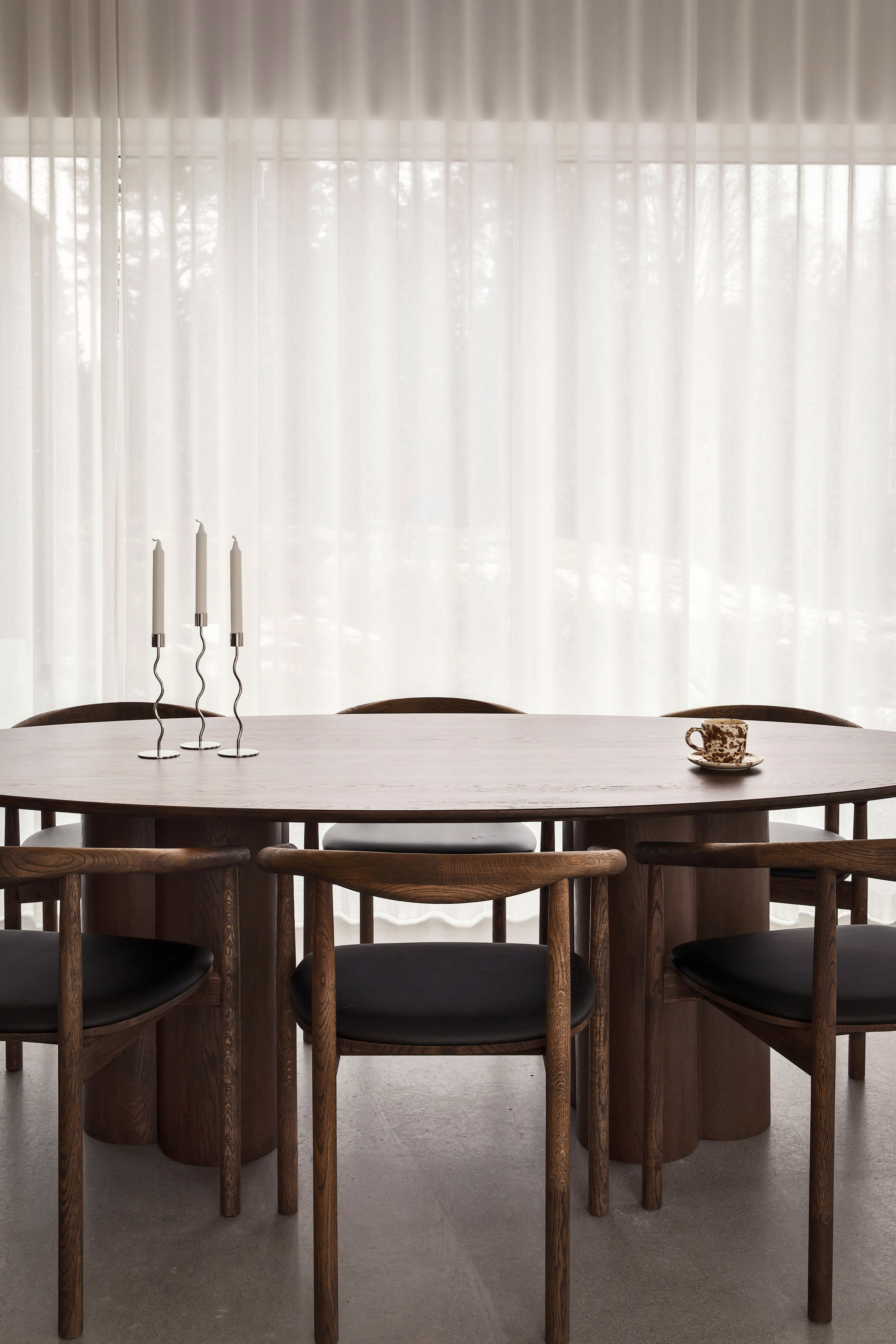 Cooee Design Curved Ljusstake Stainless Steel 23cm