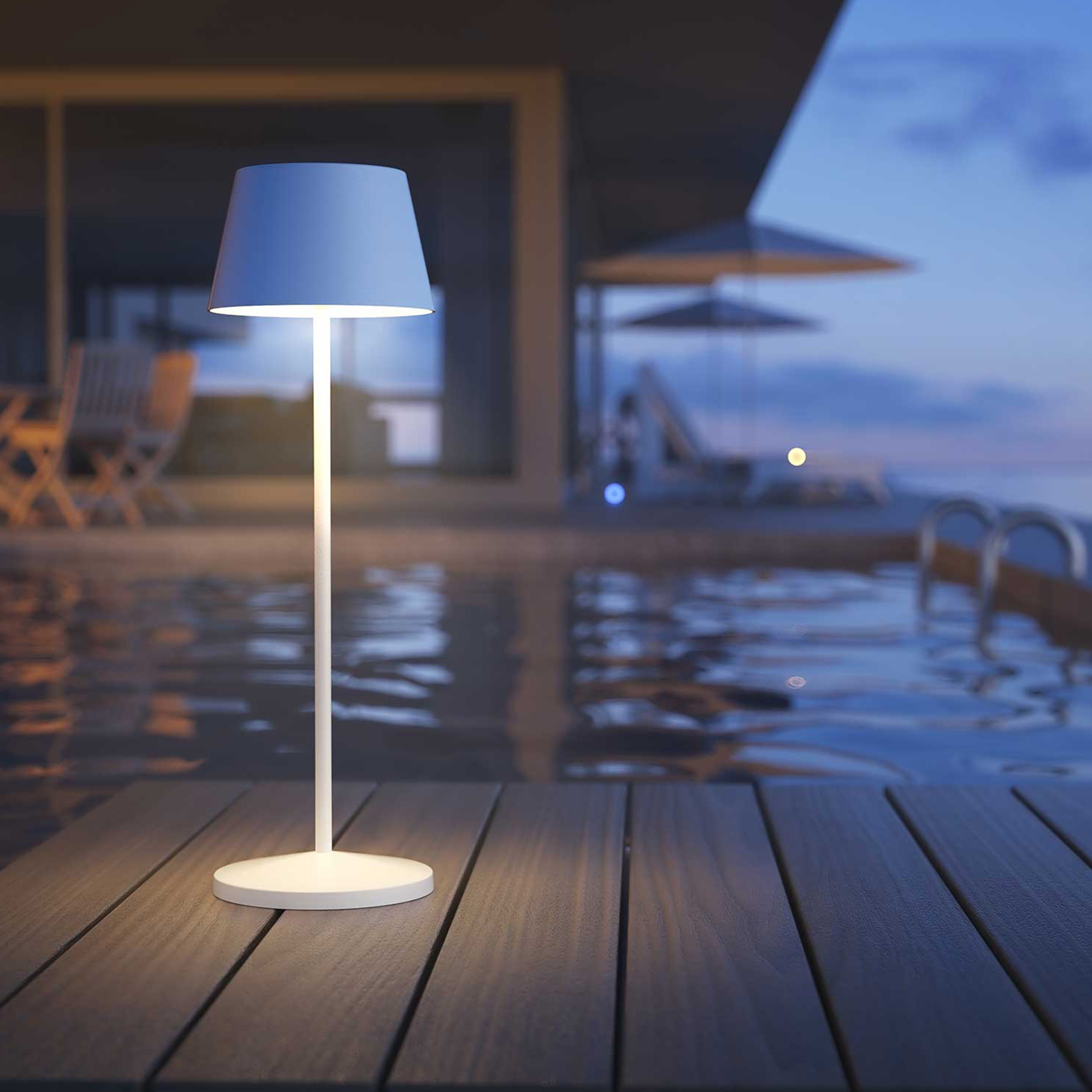 LOOM Design Modi Ladattava Pöytävalaisin White