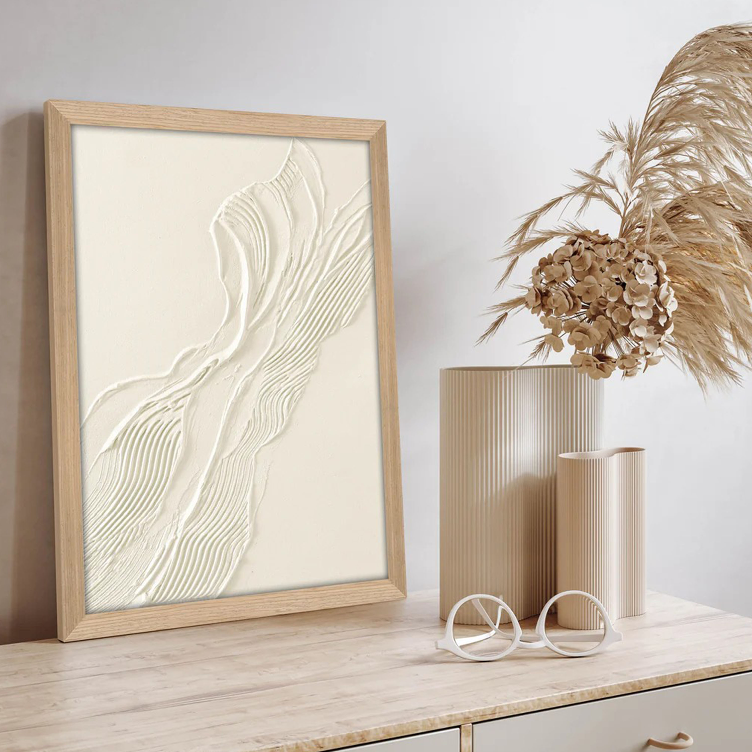 Malerifabrikken Beige Heritage Bild Eichenrahmen 30x40