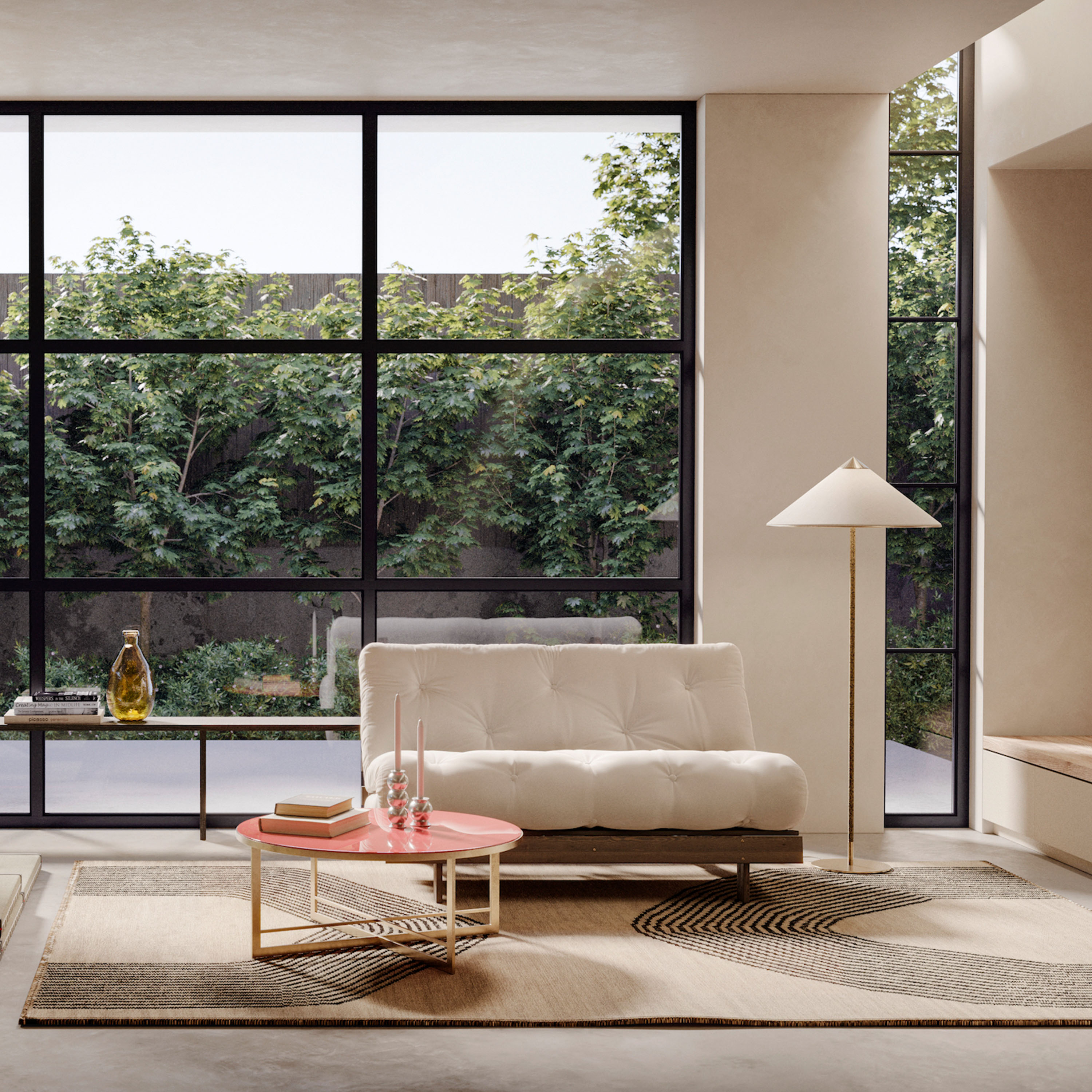 Karup Design Roots Vuodesohva Ruskea/Natural 140cm