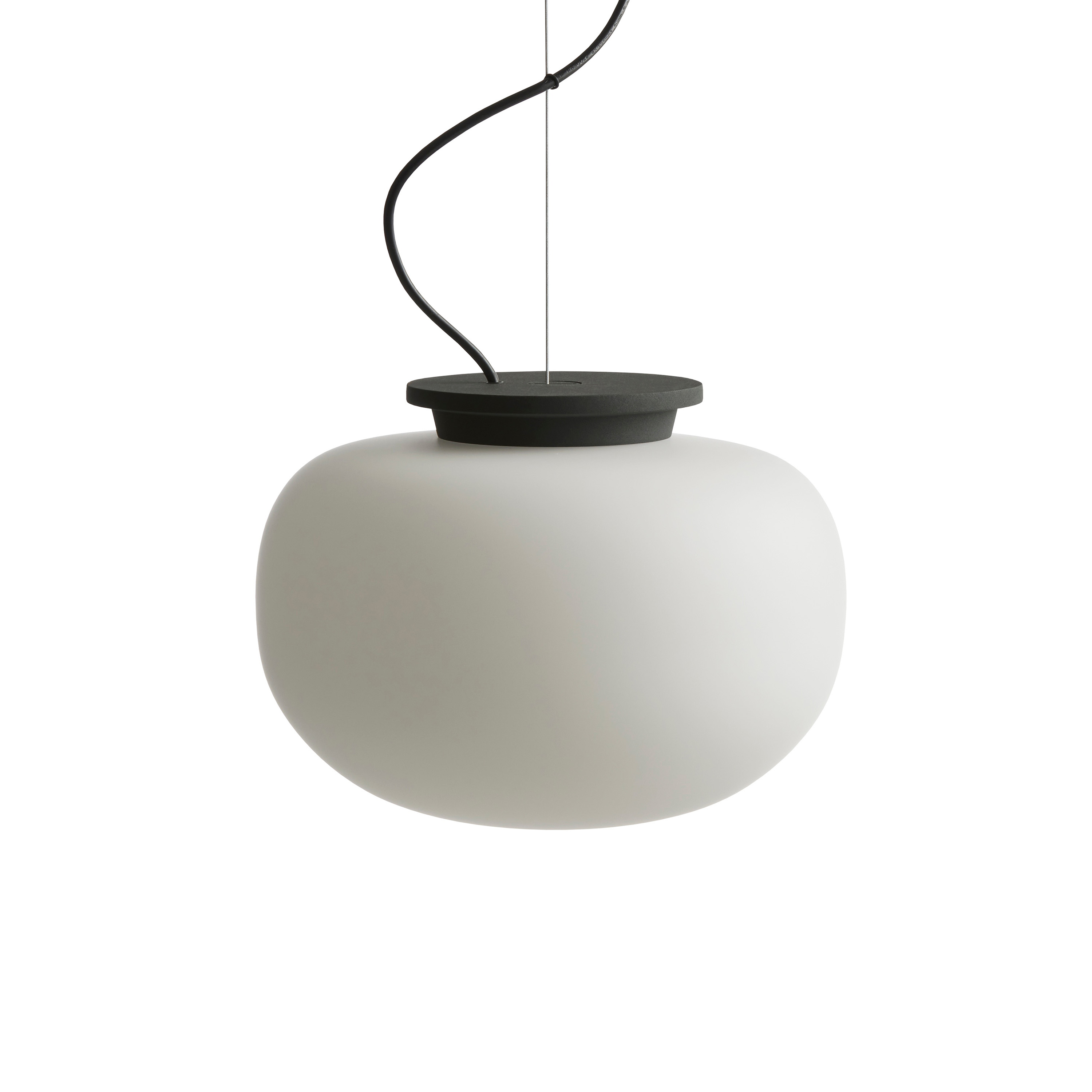 Supernate Taklampa Opal White/Black Ø28