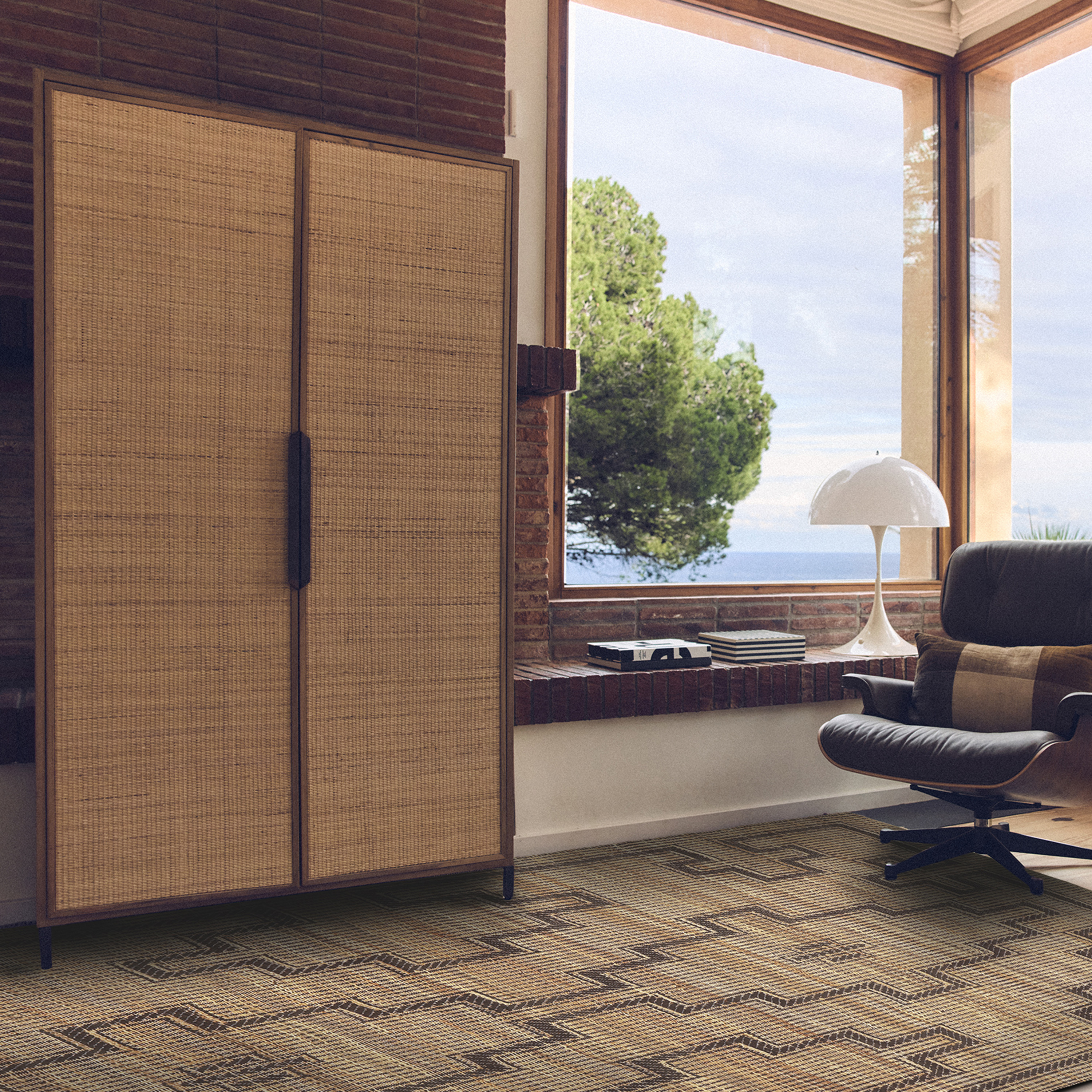 HKliving Pioneer Skap Rattan 100x180