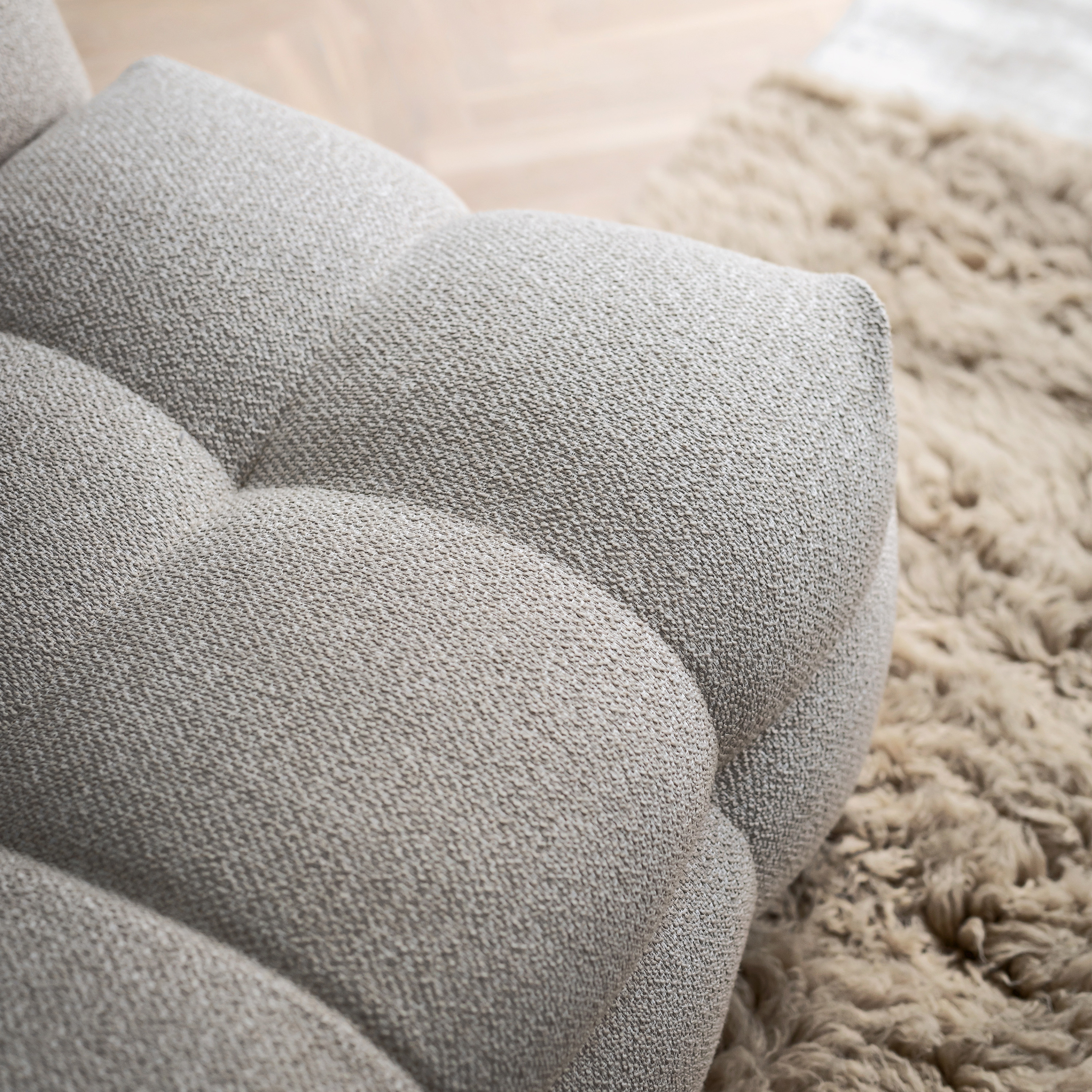 Sleepo Collection Billie Loungestol Beige Bouclé 89cm