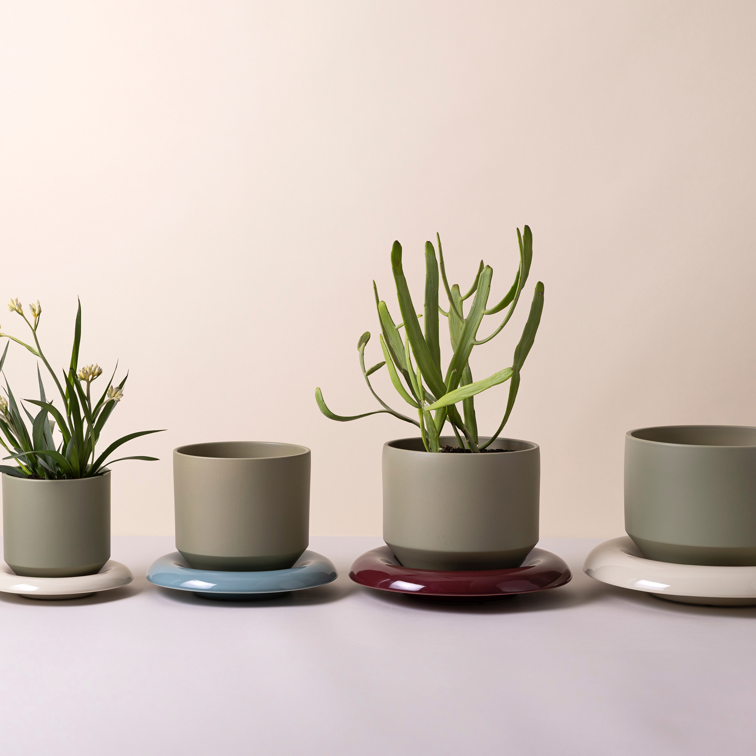 Bergs Potter Lily Topf glasiert Sage Green Ø25