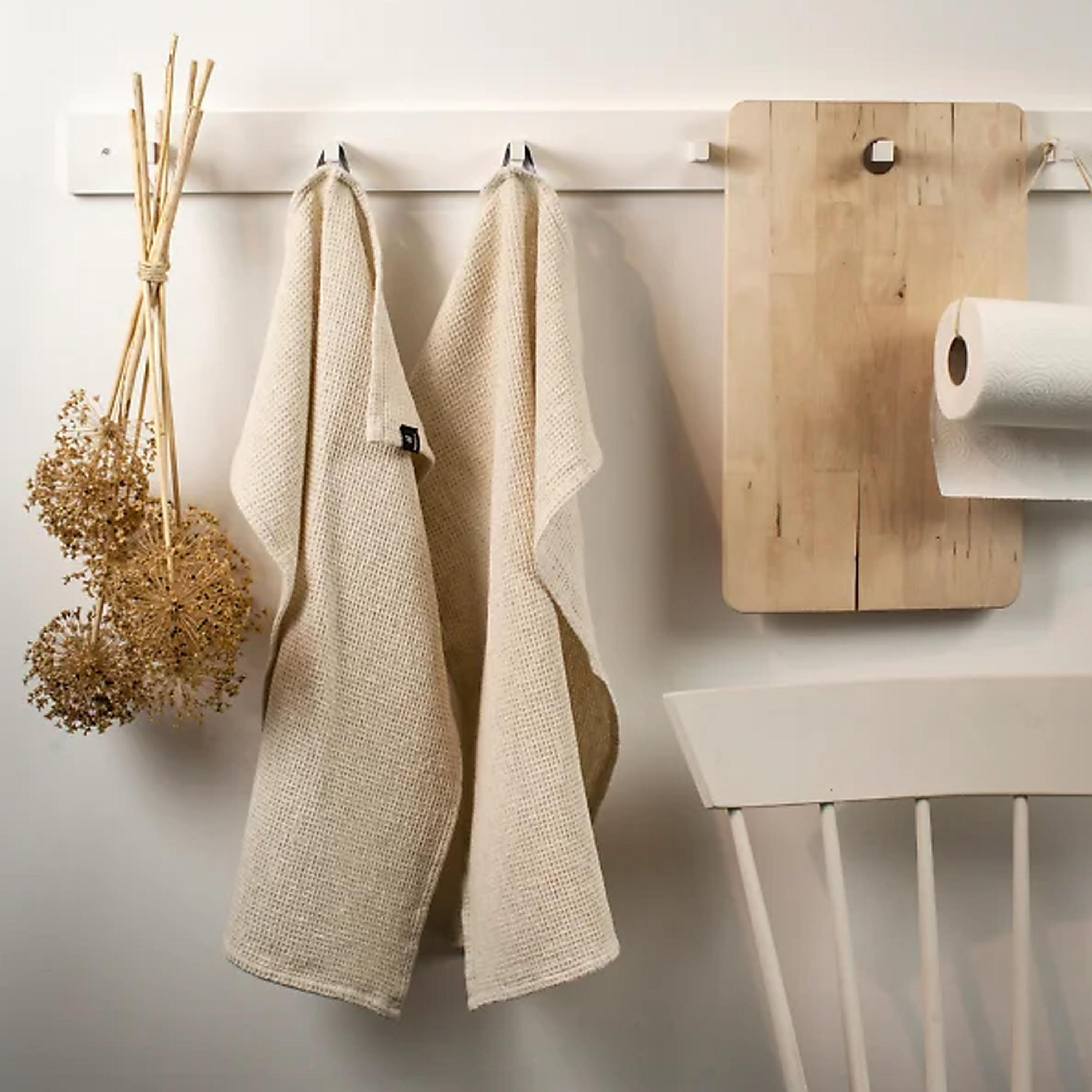 Himla Hetty Kjøkkenhåndkle Havre 50x70 2-pakning