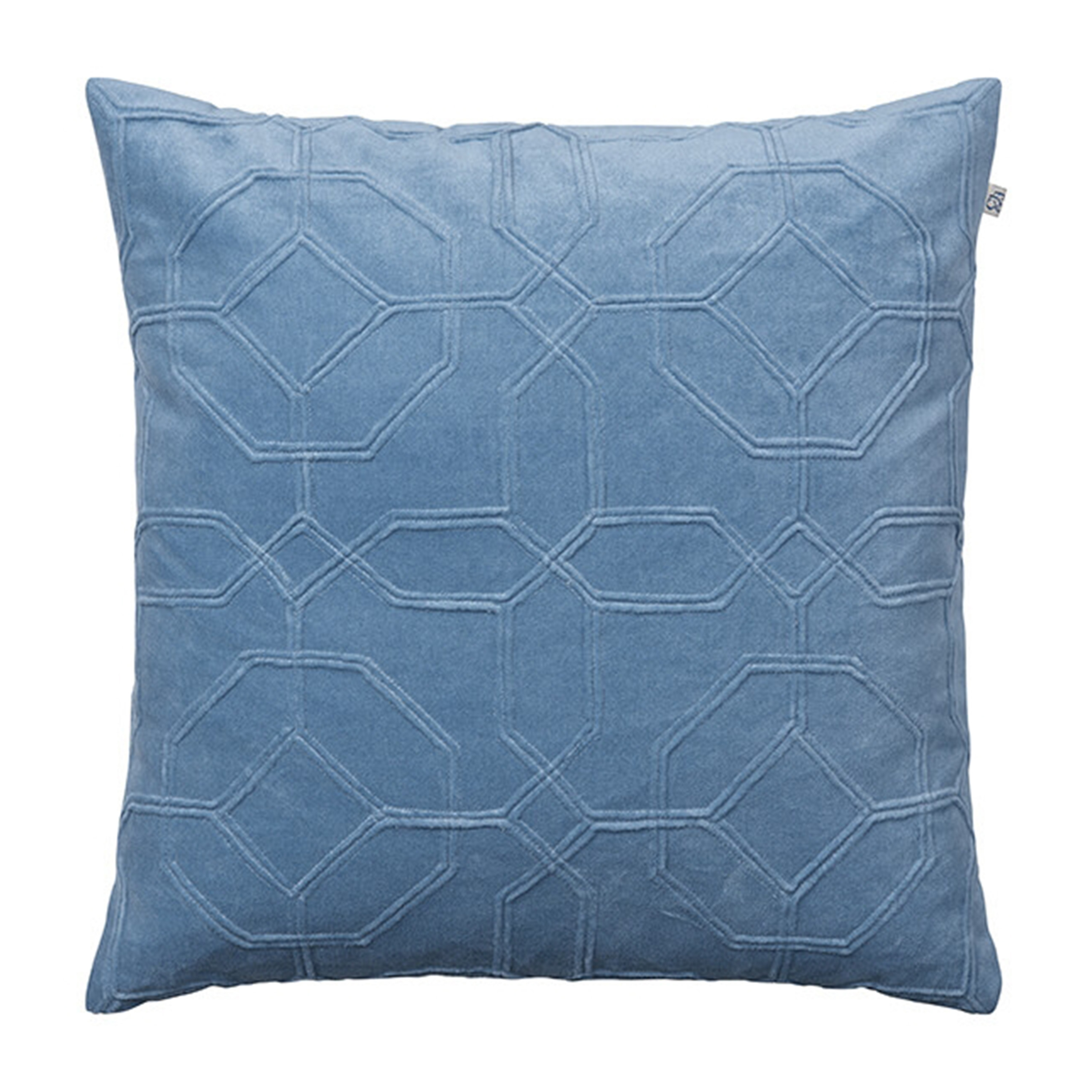 Nandi Kuddfodral Sammet Heaven Blue 50x50