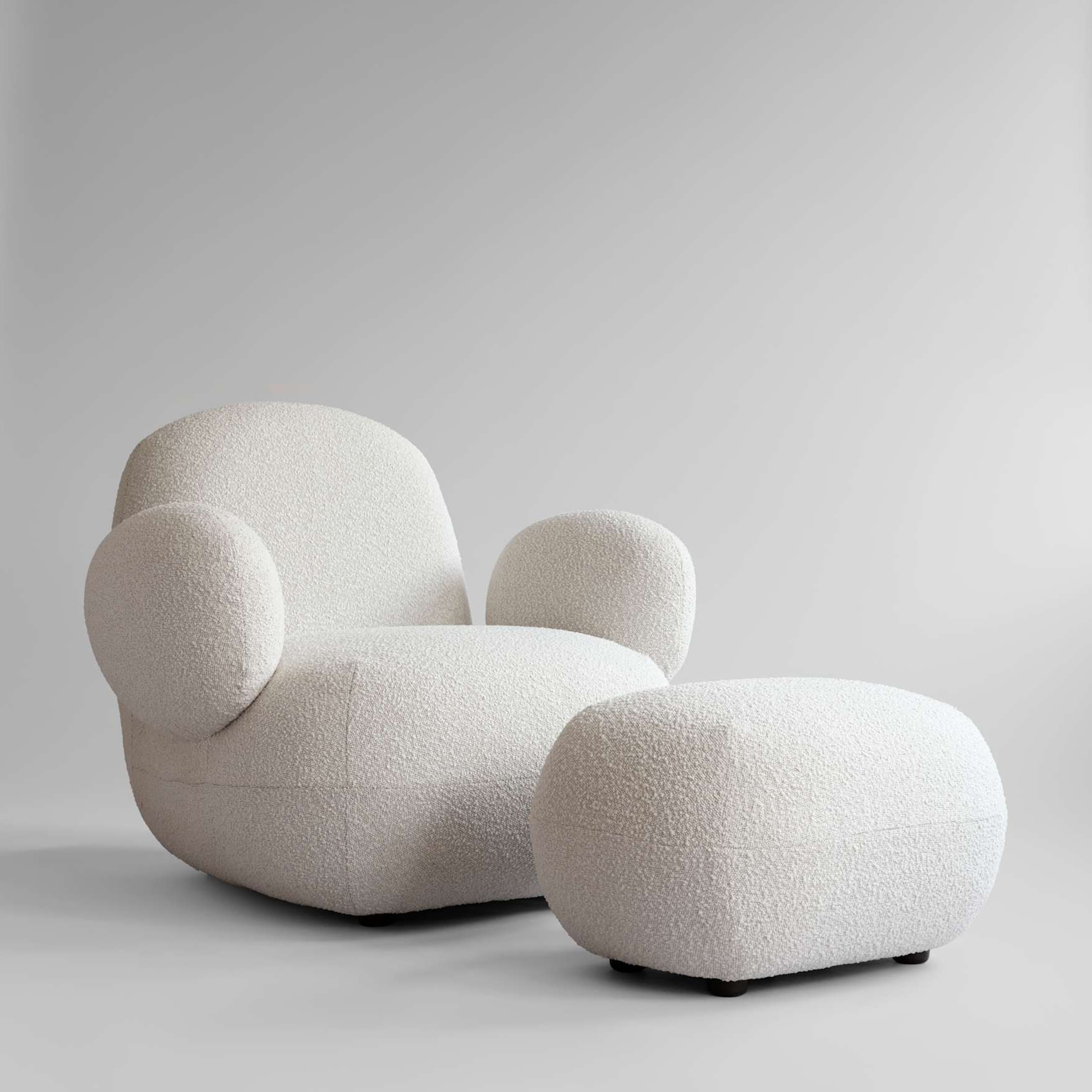 101 Copenhagen Toe Ottoman Fotskammel Off White 60x45