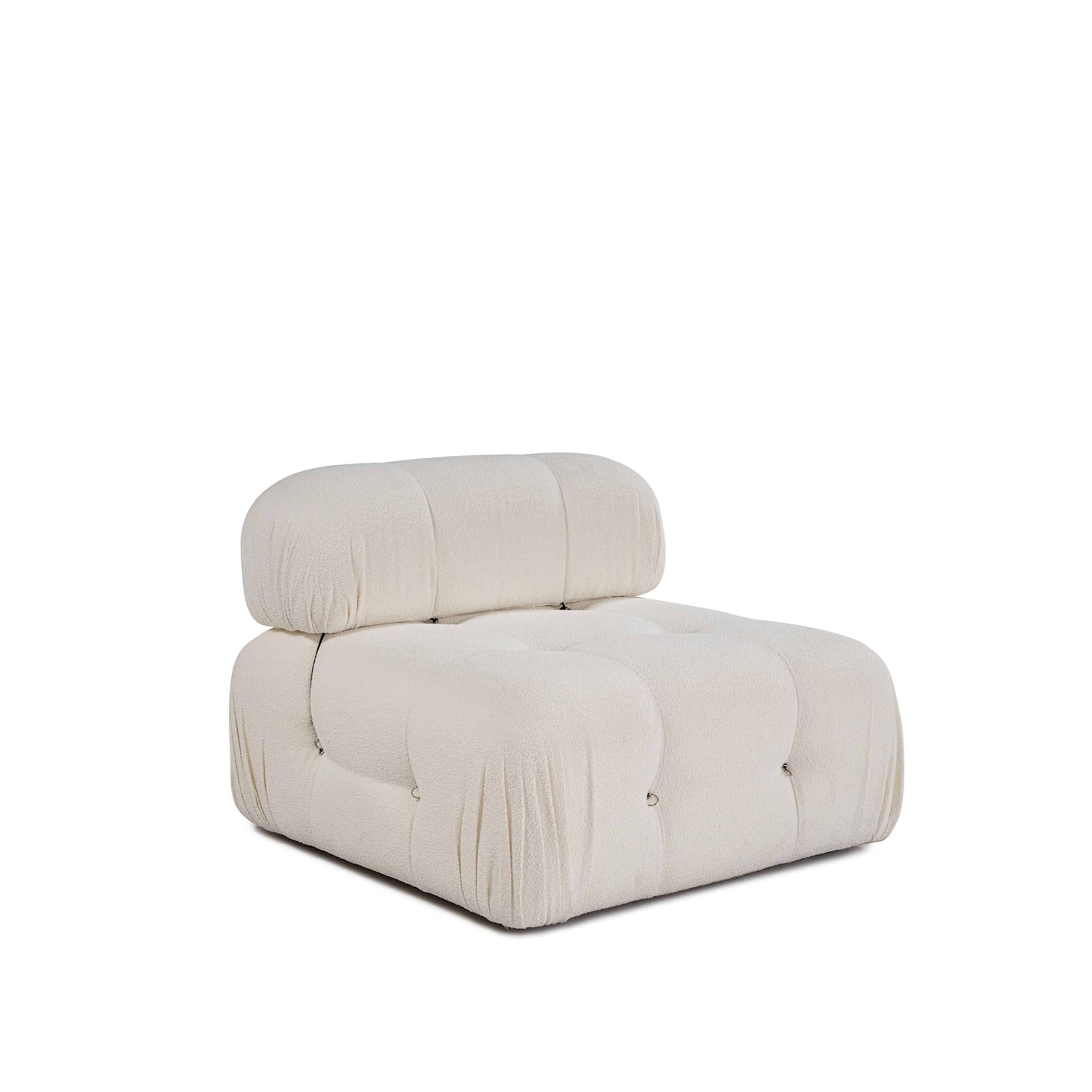 Blanca Mittmodul White Bouclé