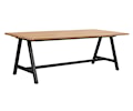 Carradale Matbord A-ben Ek/Svart 220cm