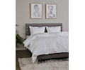 Satin Luxe Jacquard Påslakan Vit 150x210