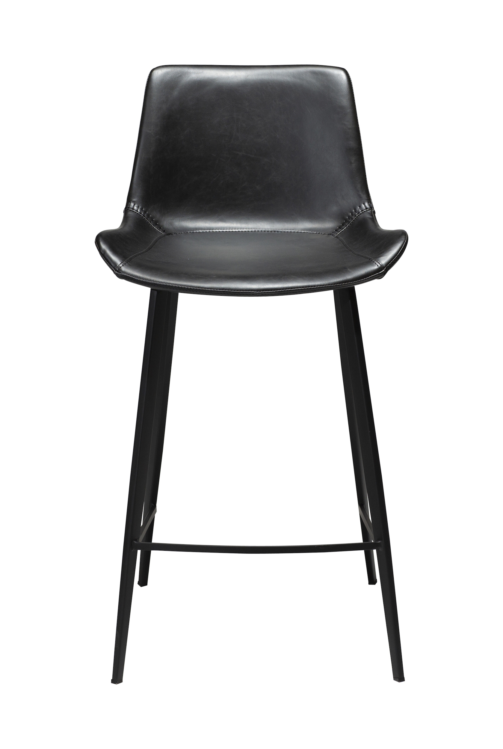 Dan Form Hype Barhocker Kunstleder Schwarz 75cm