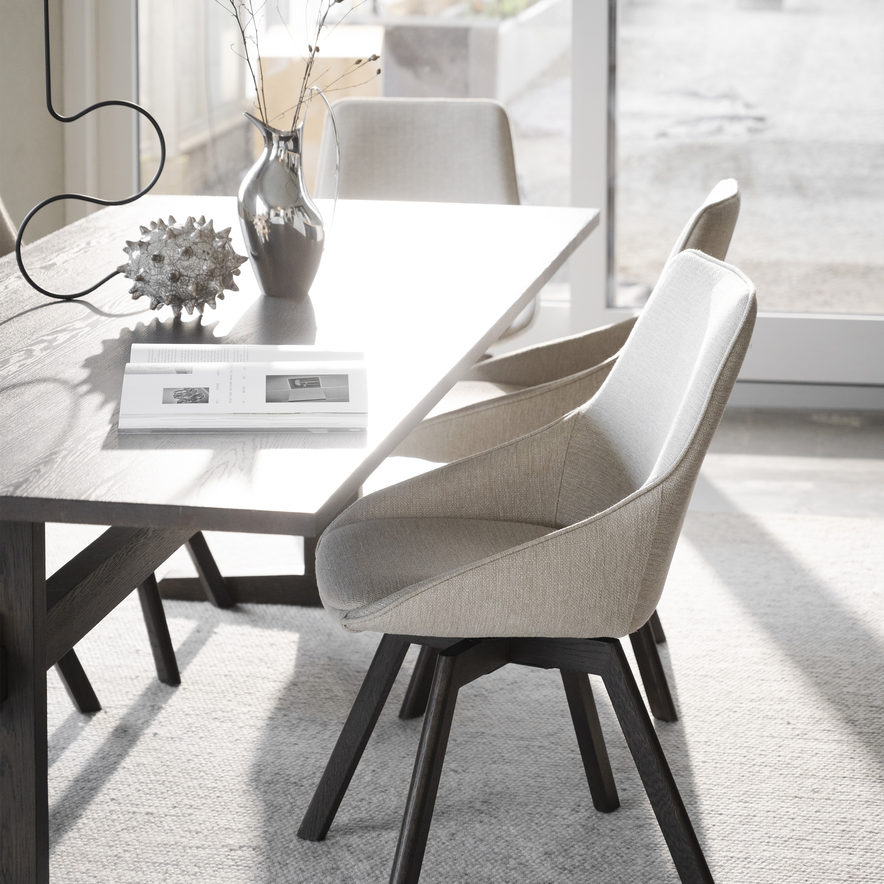 Rowico Home Alison Matstol Ljusbeige/Brun