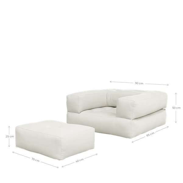 Karup Design Cube Lenestol Petrol Blue