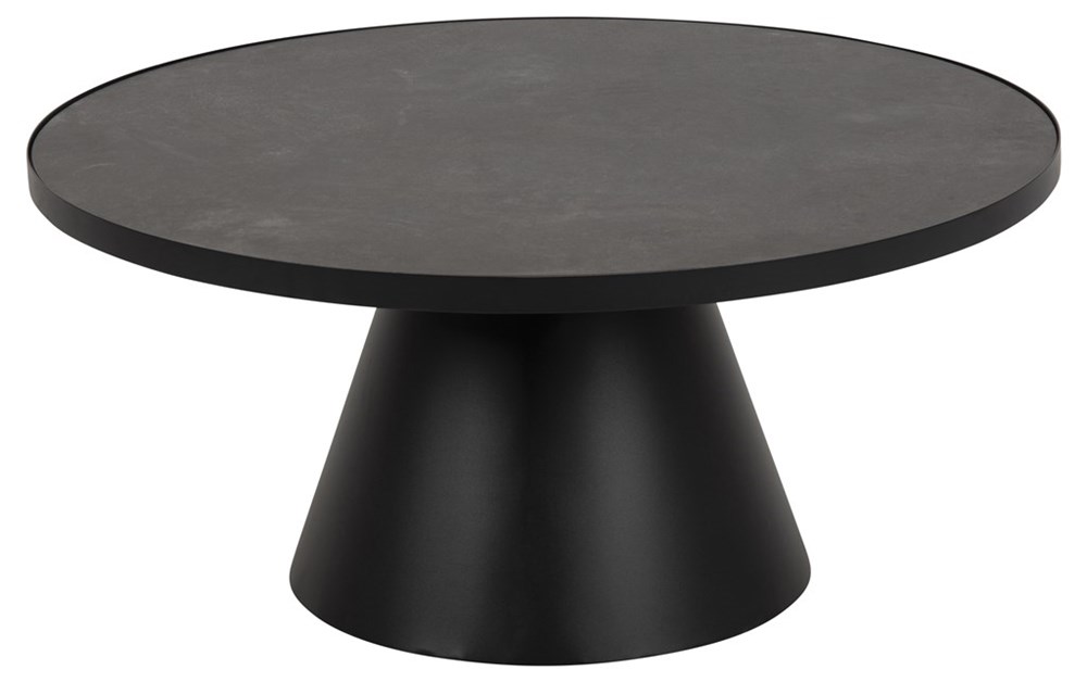 Nordic Home - Aubrie Couchtisch Schwarz Ø85