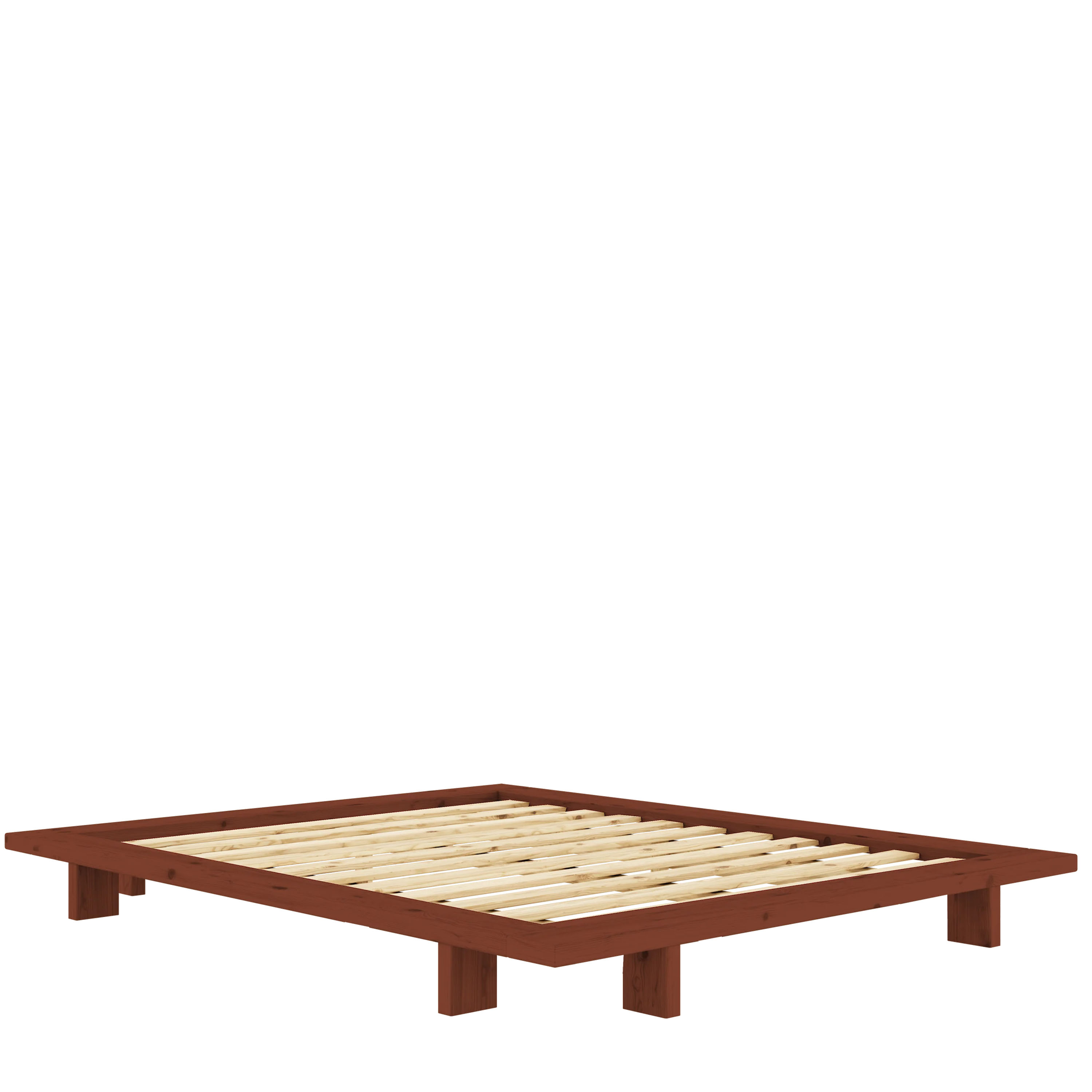 Japan Bettrahmen Terra Red 160x200