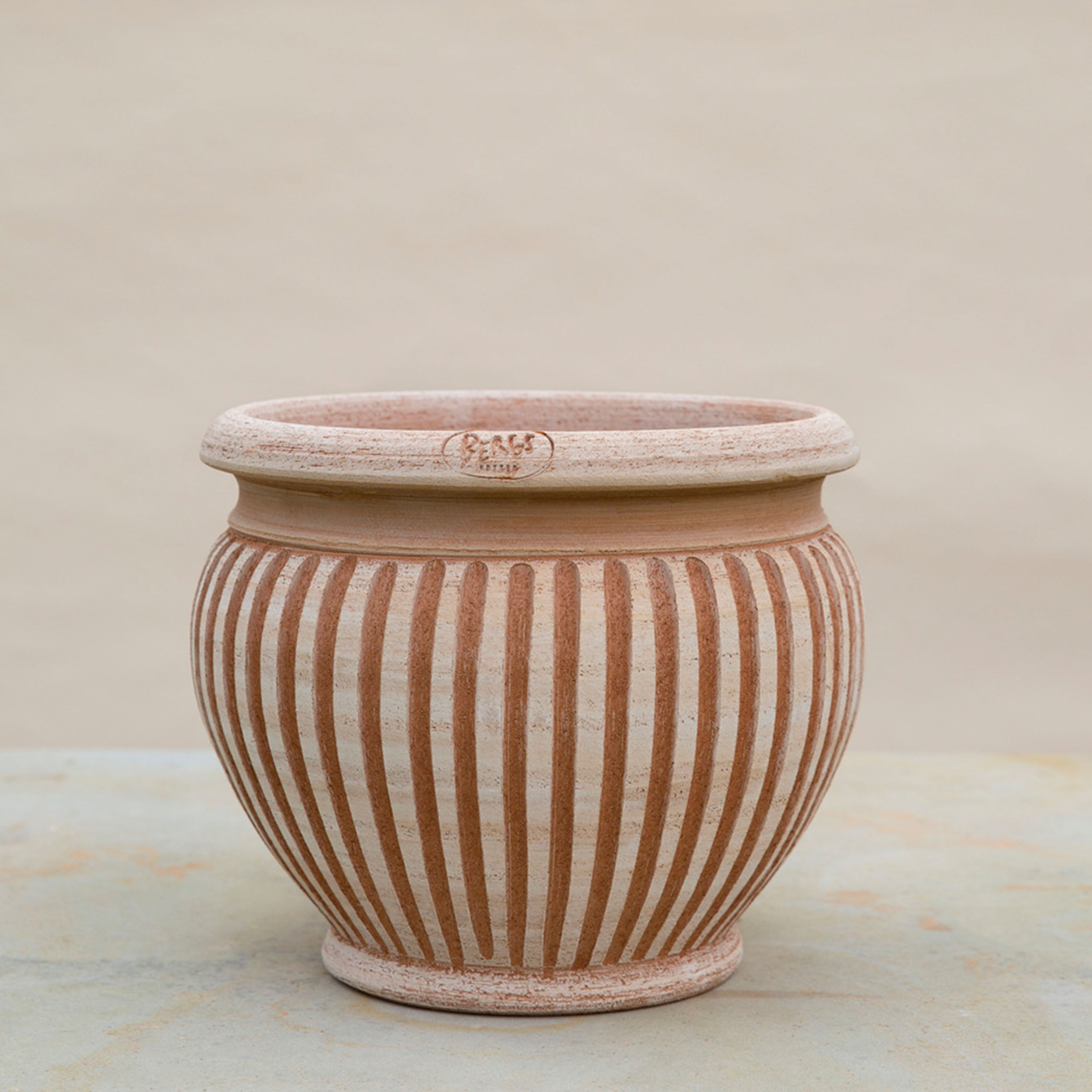 Bergs Potter Piccolina Topf Raw Rosa Terrakotta Ø40