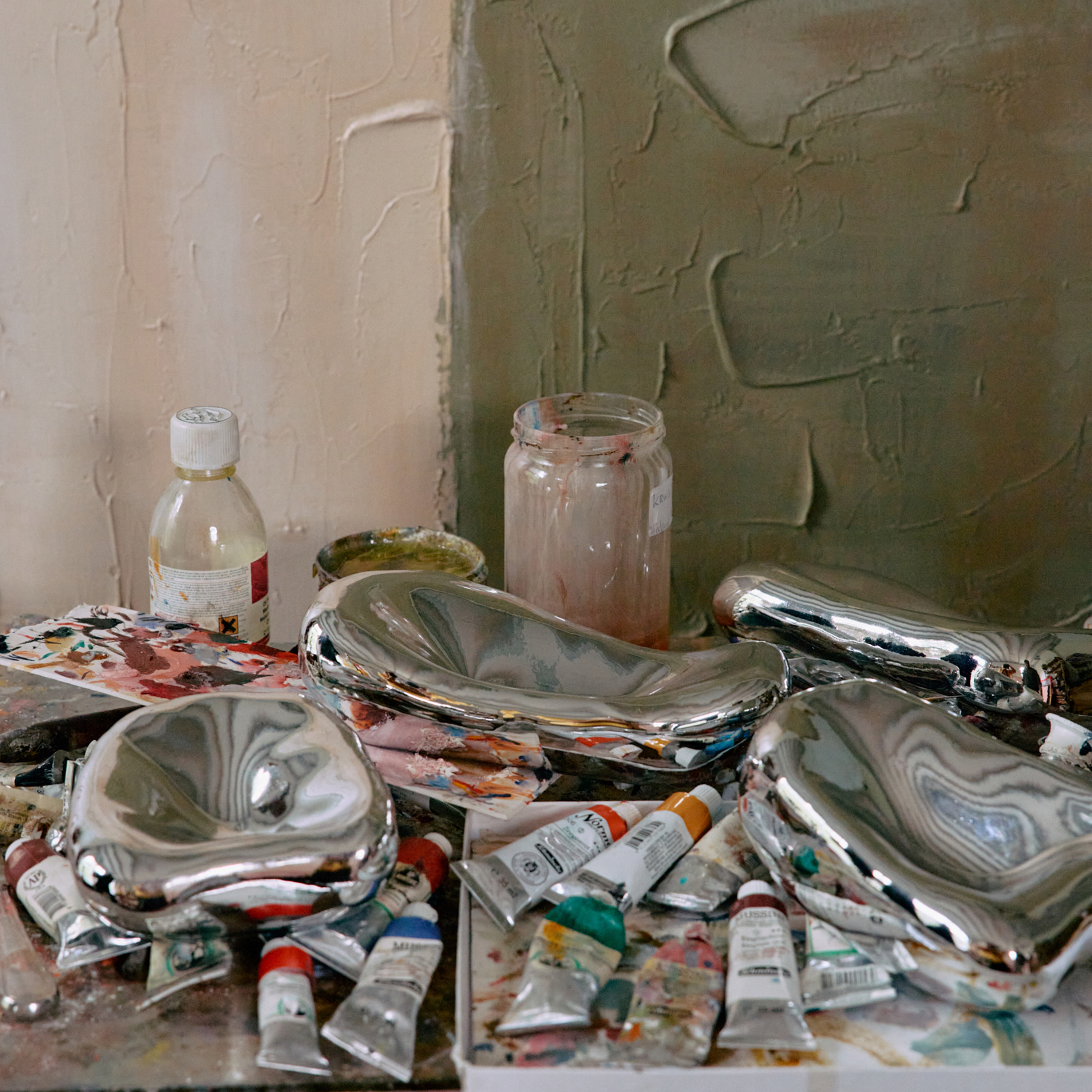 HKliving Glasskulptur Chrome 4-pack