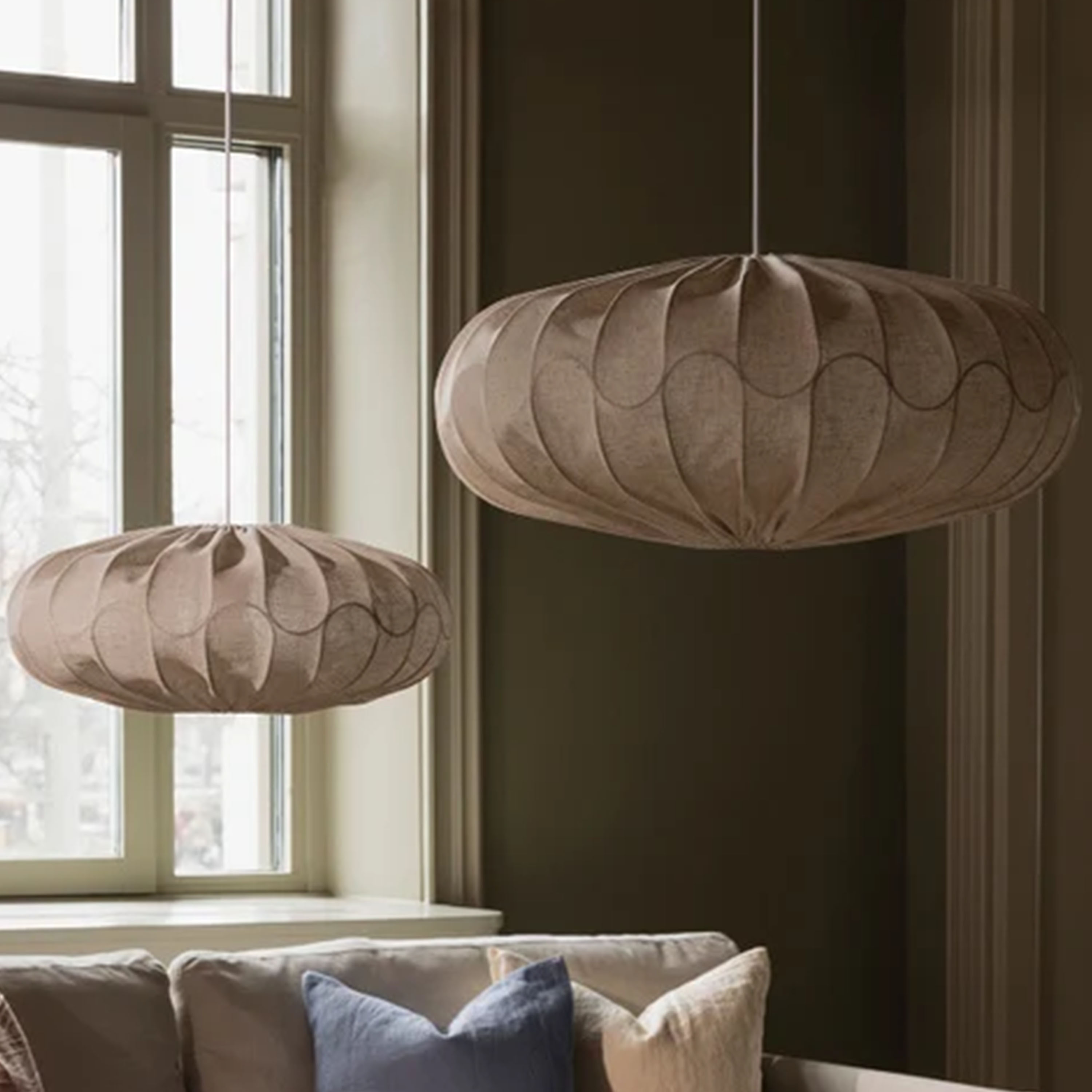 Globen Lighting Bladverk Lampeskjerm Beige Ø50