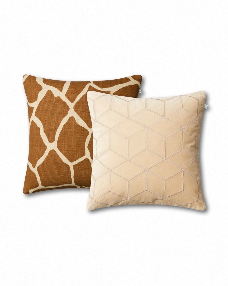 Chhatwal &amp; Jonsson Vir Kissenbezug Samt Beige 50x50