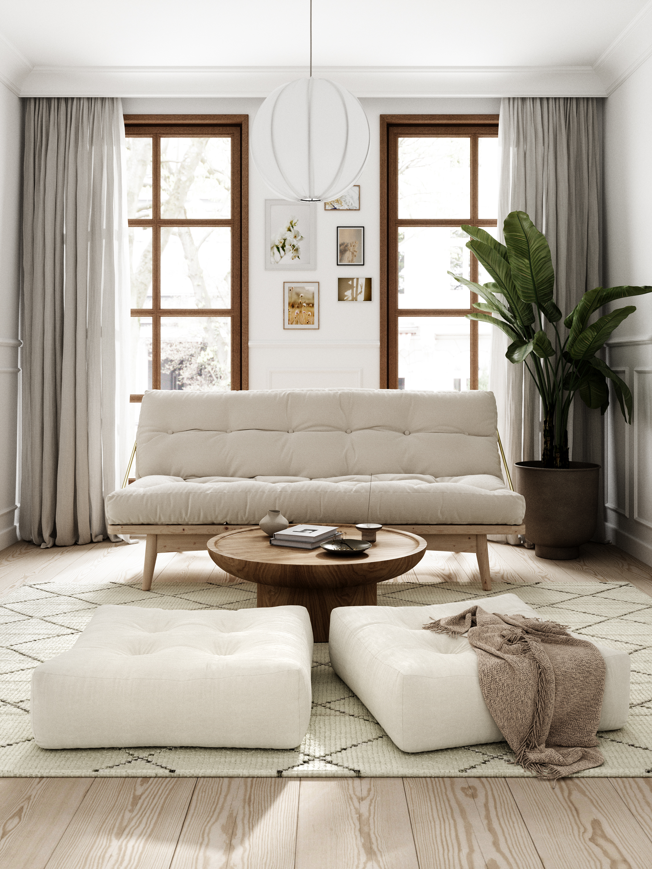 Karup Design More Sittepuff Mocca 70x70cm