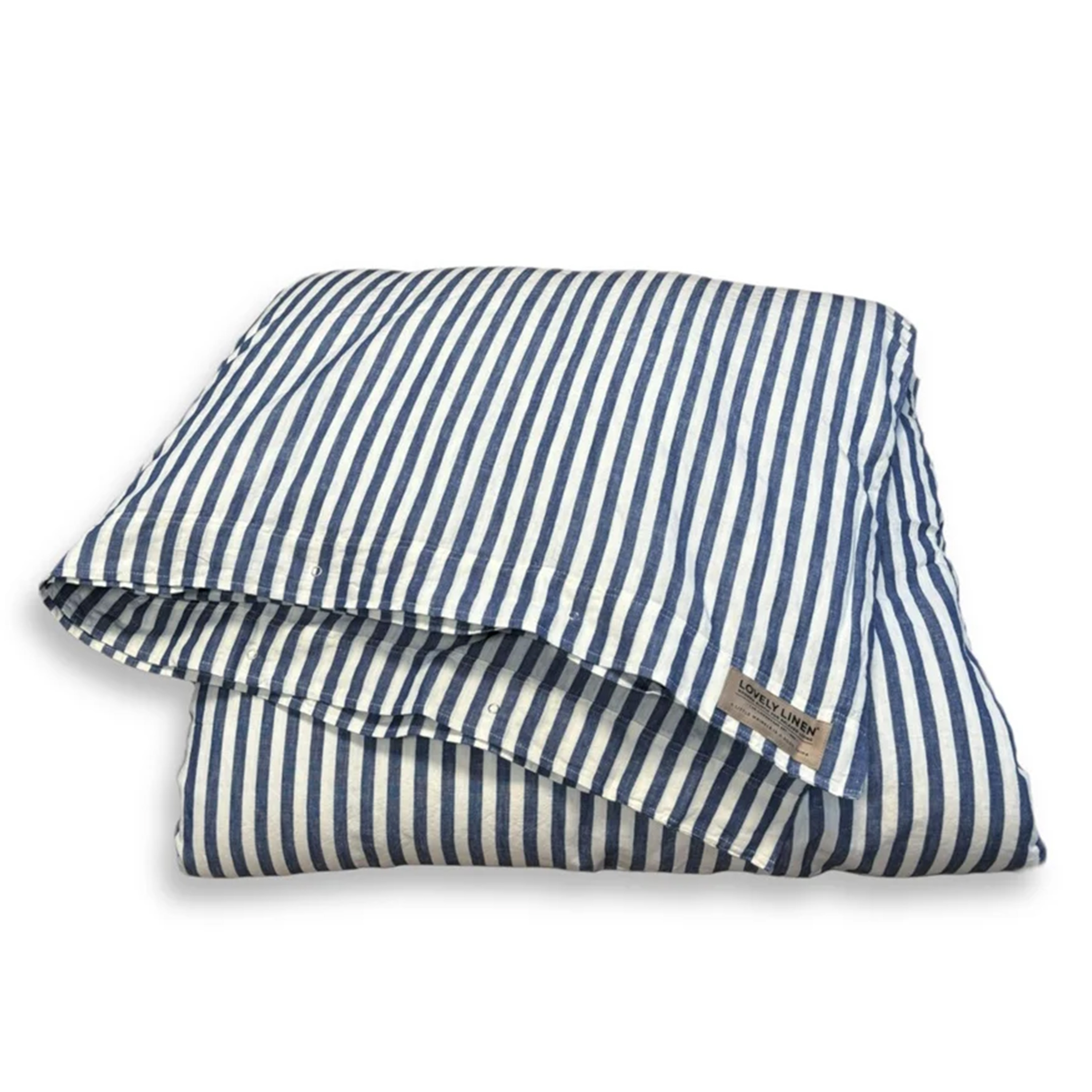 Misty Påslakan Linne Edge Denim Blue Enkel