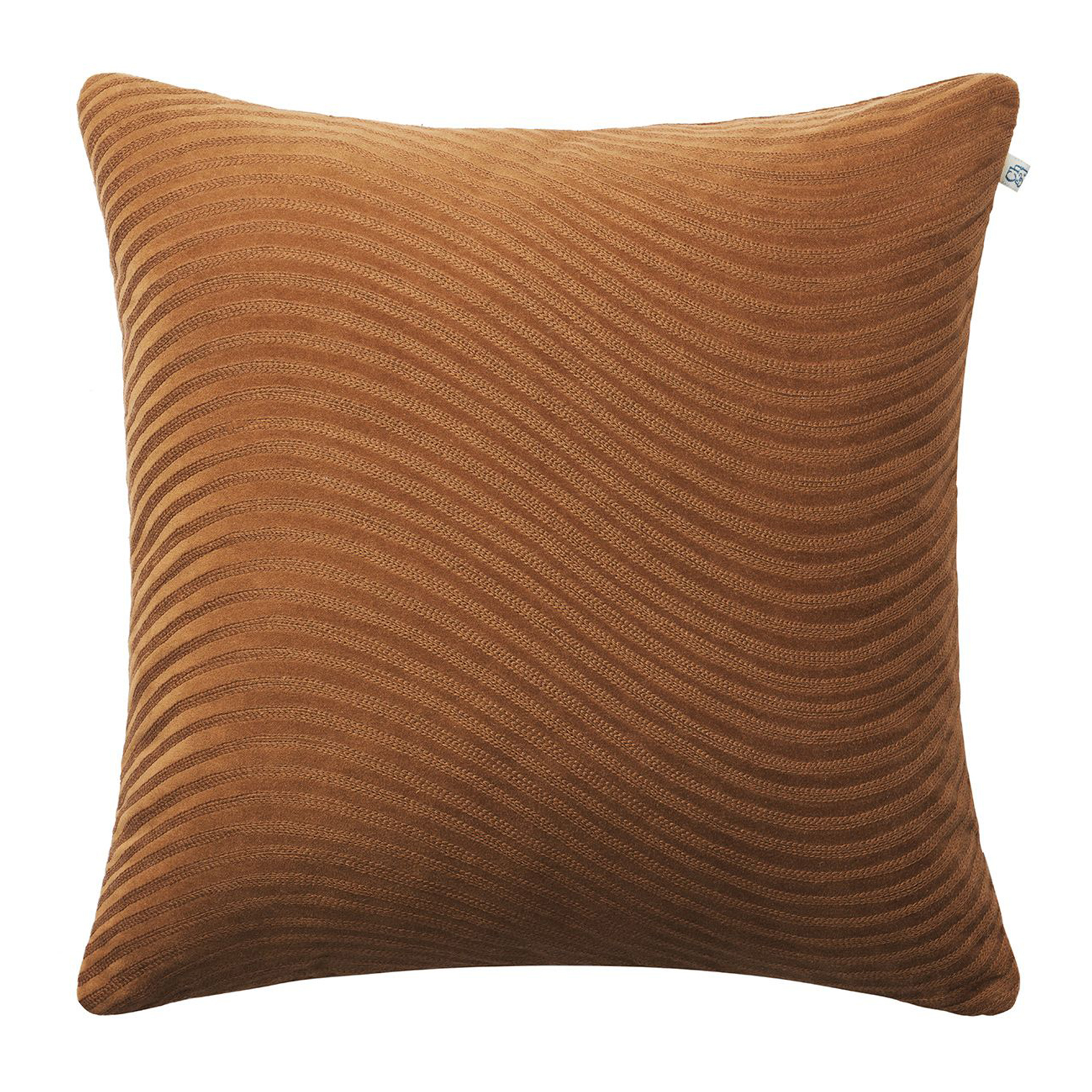 Kunal Kuddfodral Sammet Cognac 50x50