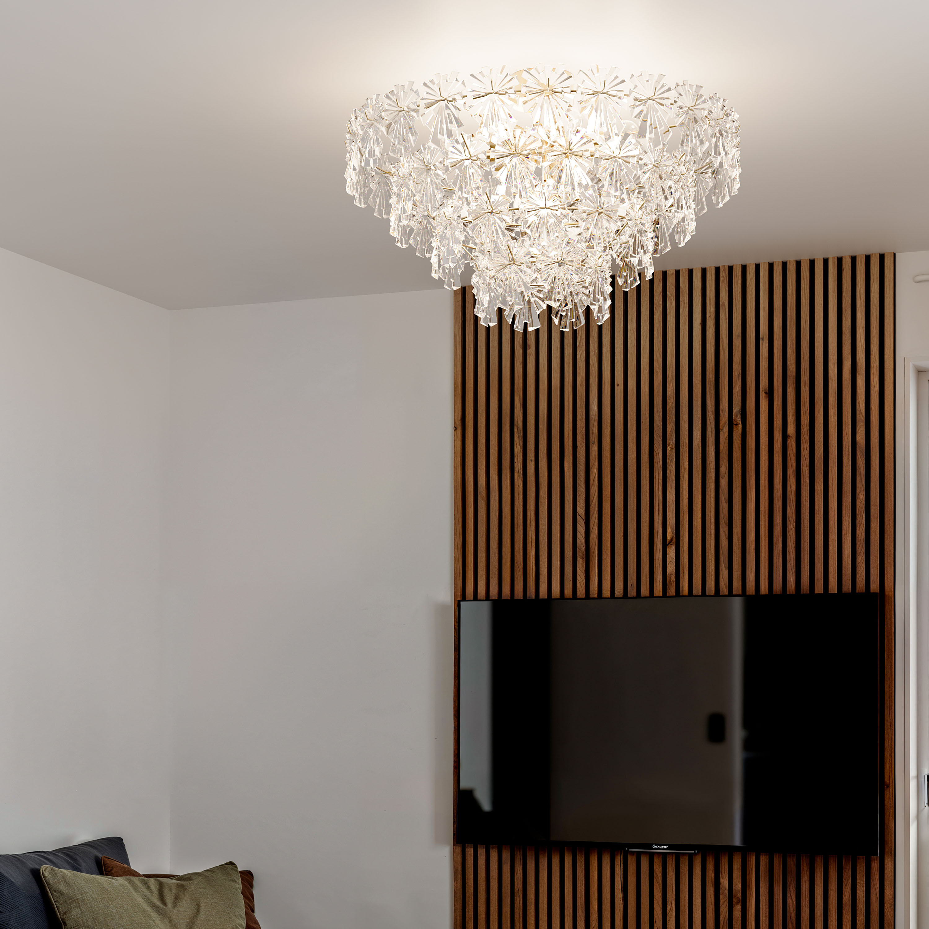 By Rydéns Lorraine Plafond Mässing/Klar Ø80