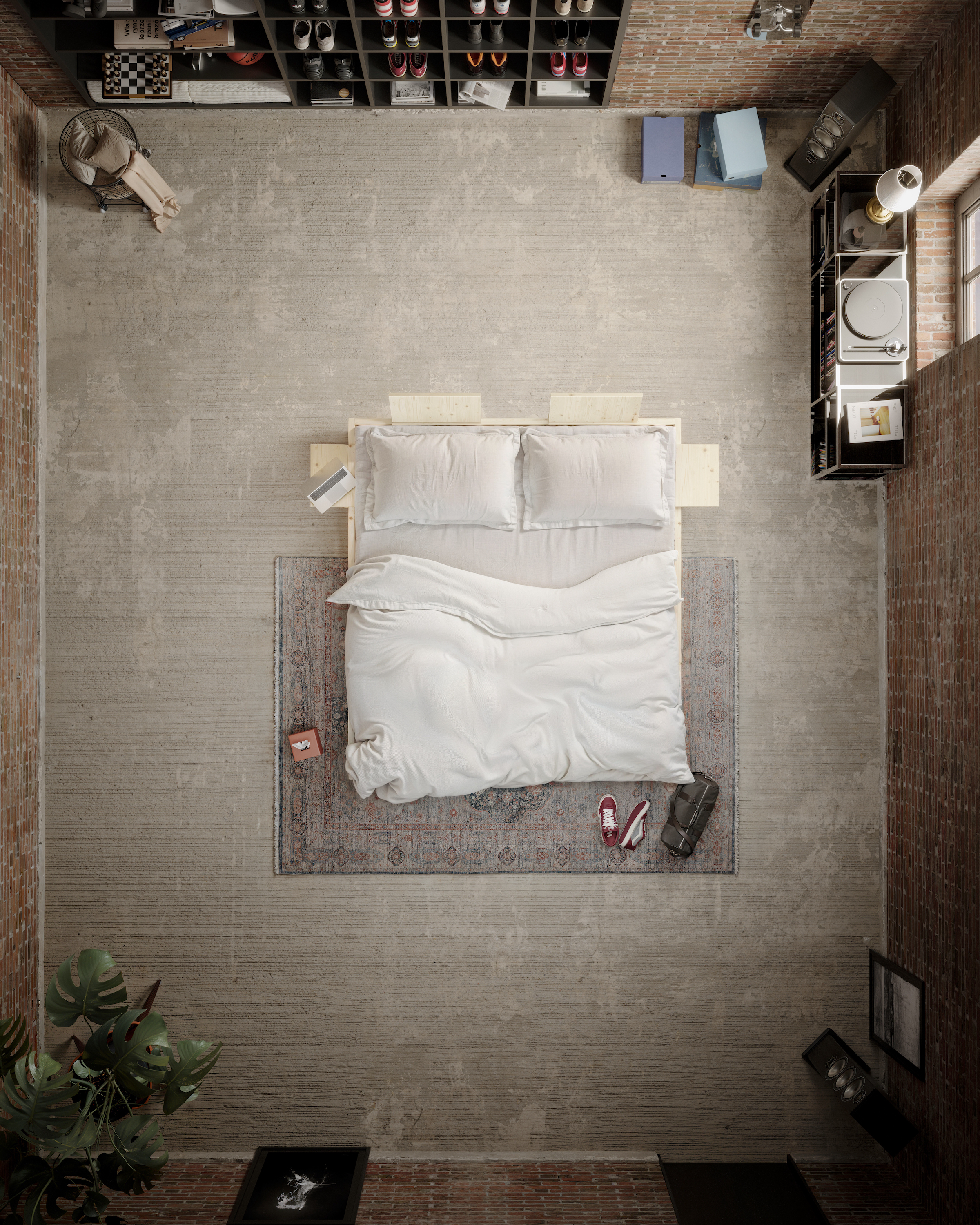 Karup Design Social Vuodesohva Luonnonväri/Beige 140cm sis. 2 Selkänojaa/Sivupöytä