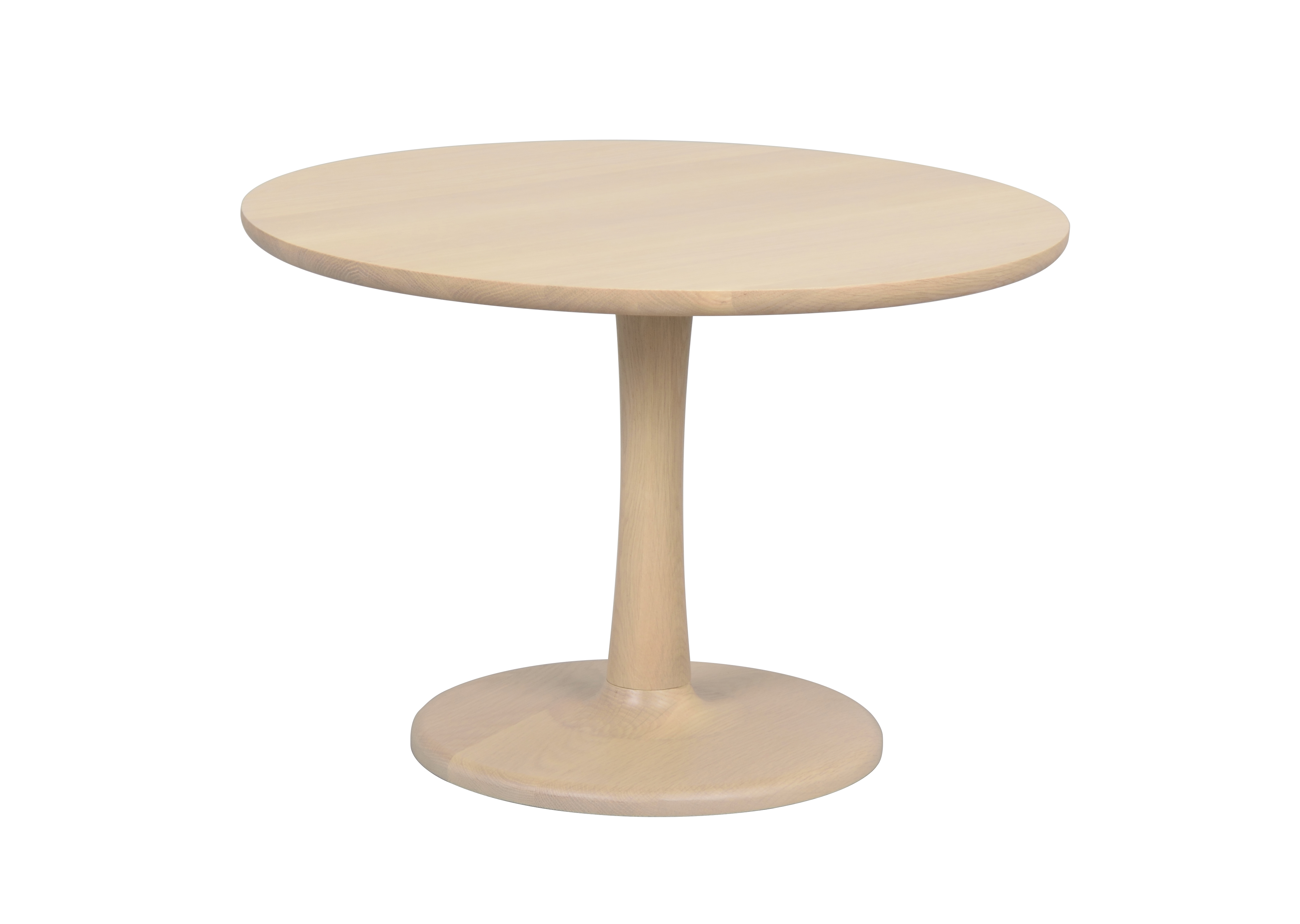 Hobart Soffbord Vitpigmenterad Ek Ø60