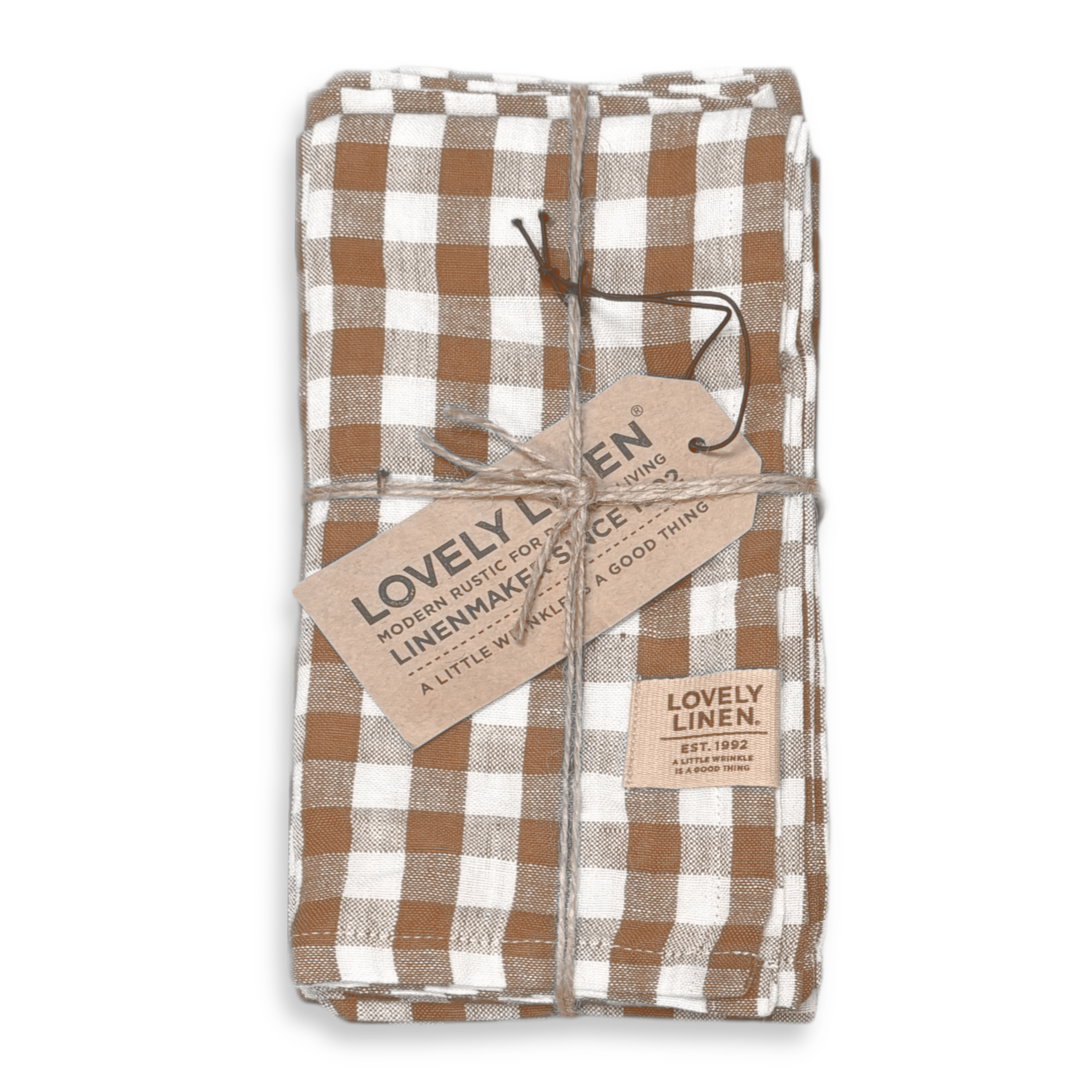 Misty Servett Linne Square Almond 45x45 4-pack