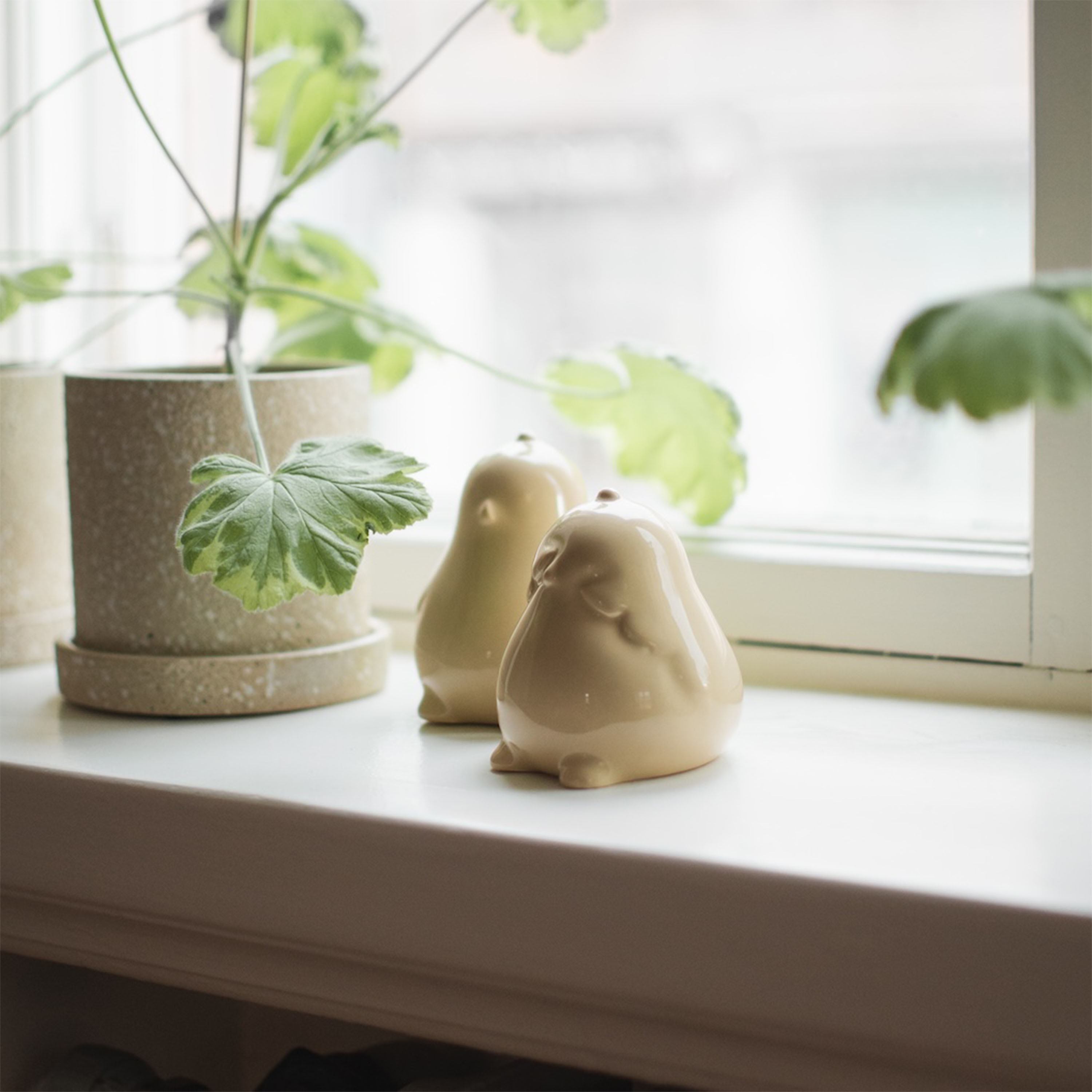 DBKD Chubby Chicken Dekoration Shiny Yellow 2-pack