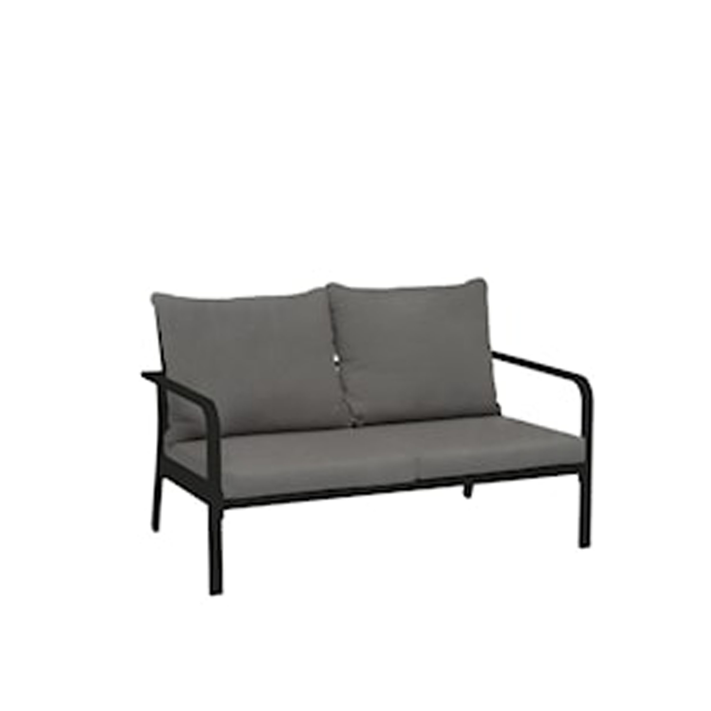 Hånger 2-seters Sofa Svart/Gråbeige 140cm