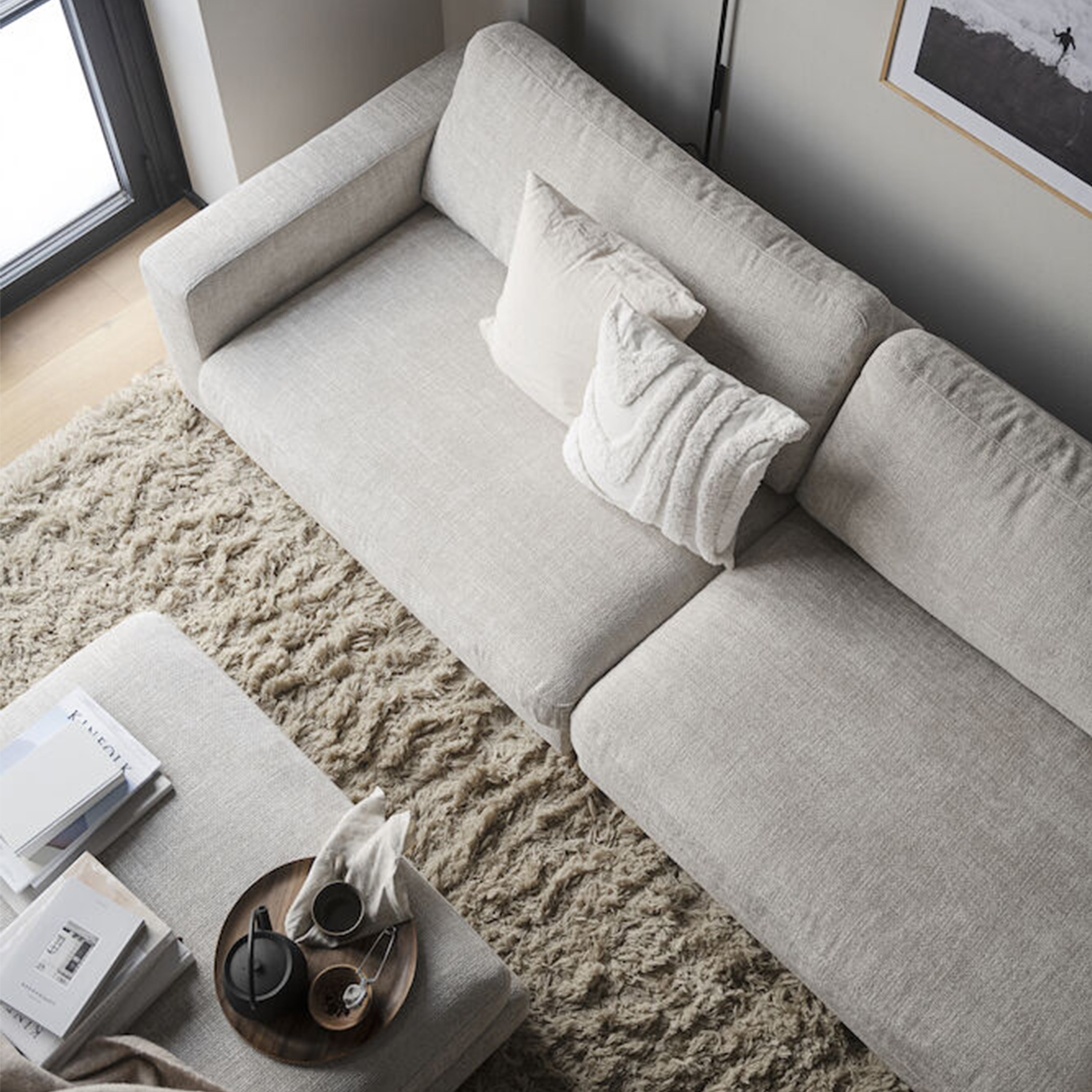 Rowico Home Duncan 3-sits Soffa Ljusgrå