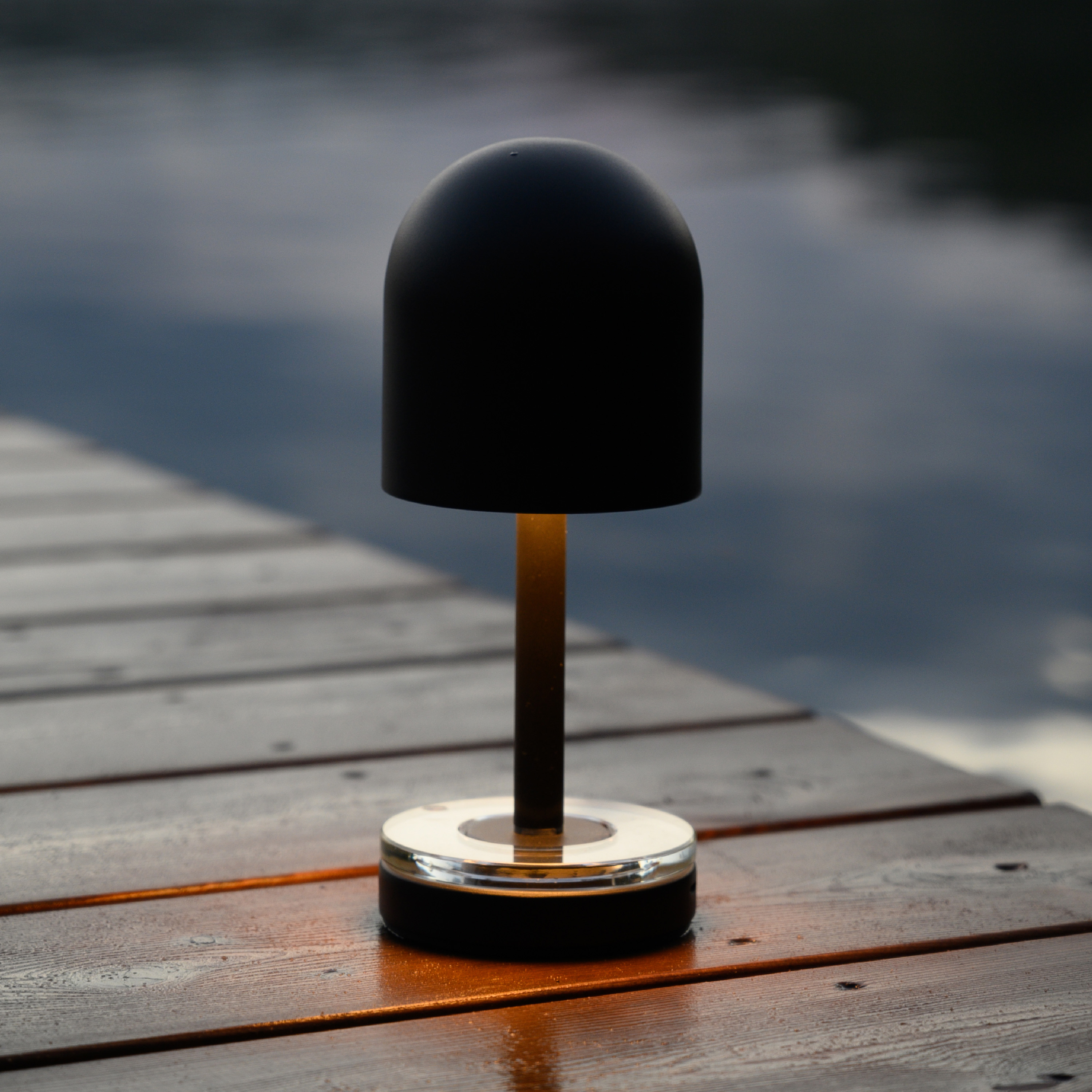 AYTM Luceo Kannettava Pöytävalaisin Musta/Kirkas 24 cm