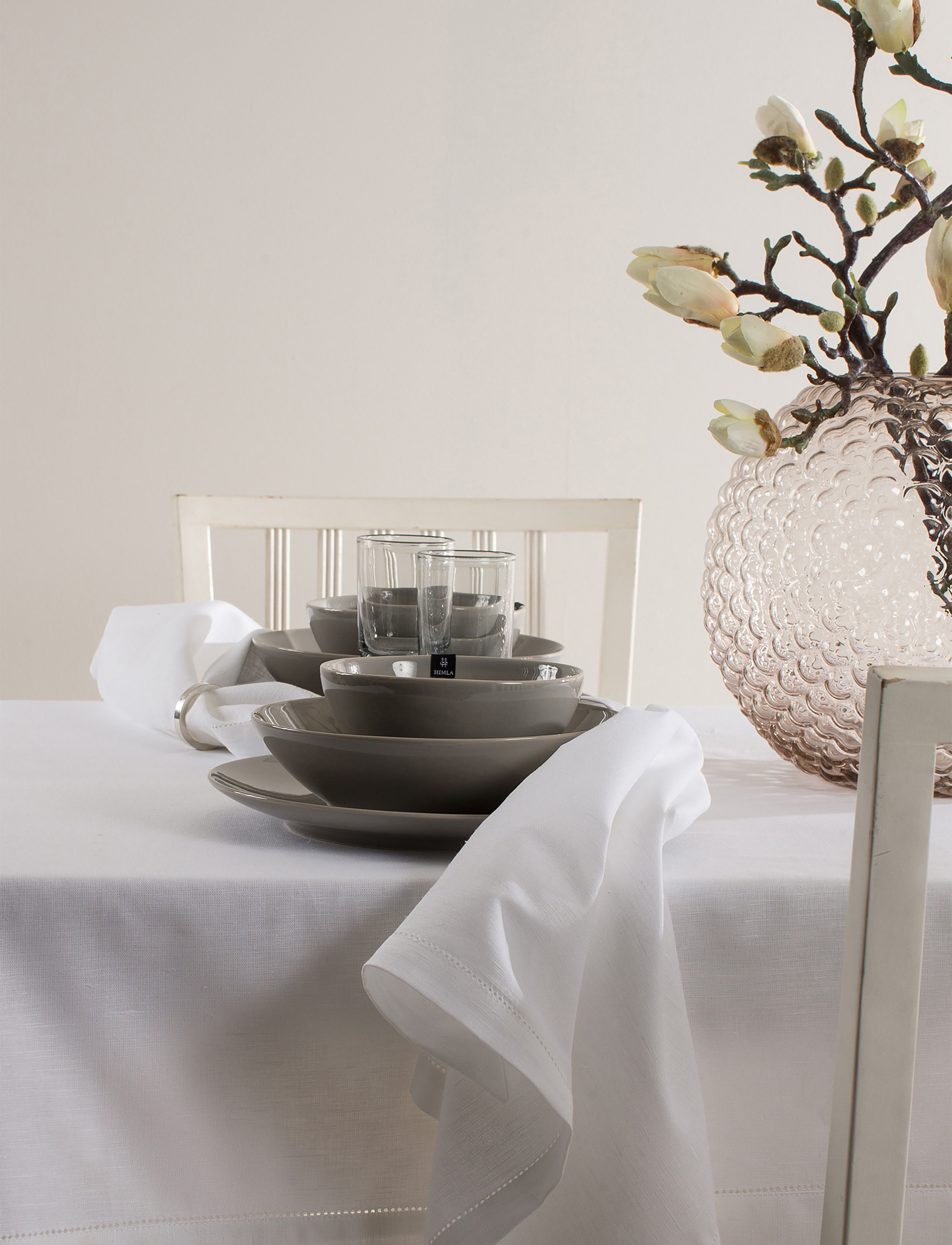 Himla Ebba Servett White 50x50