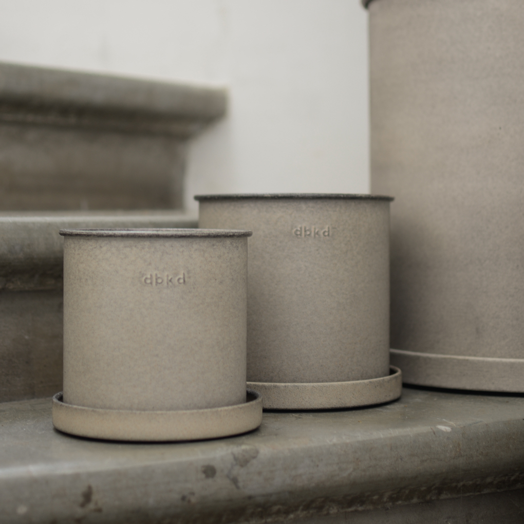 DBKD Plant Pot Beige Small 2-pakkaus