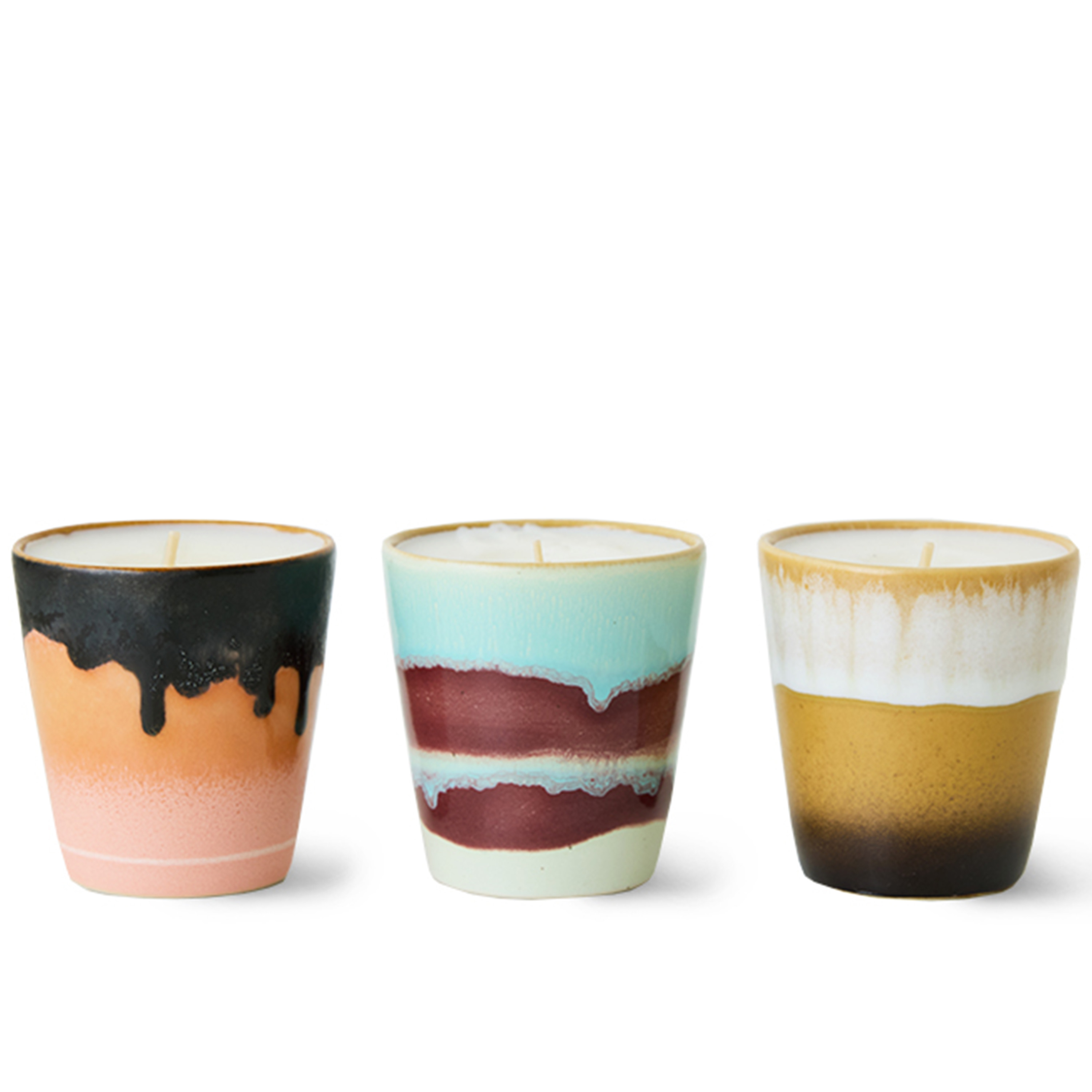 70s Ceramics Doftljus Christmas Special 3-pack