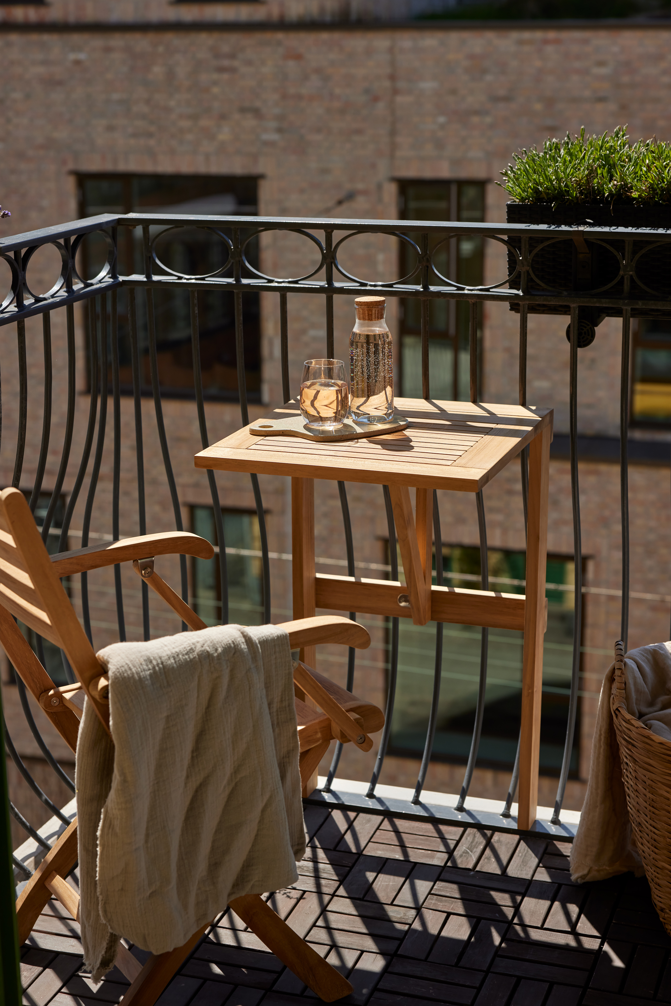 Cinas Balkongbord Teak 50cm