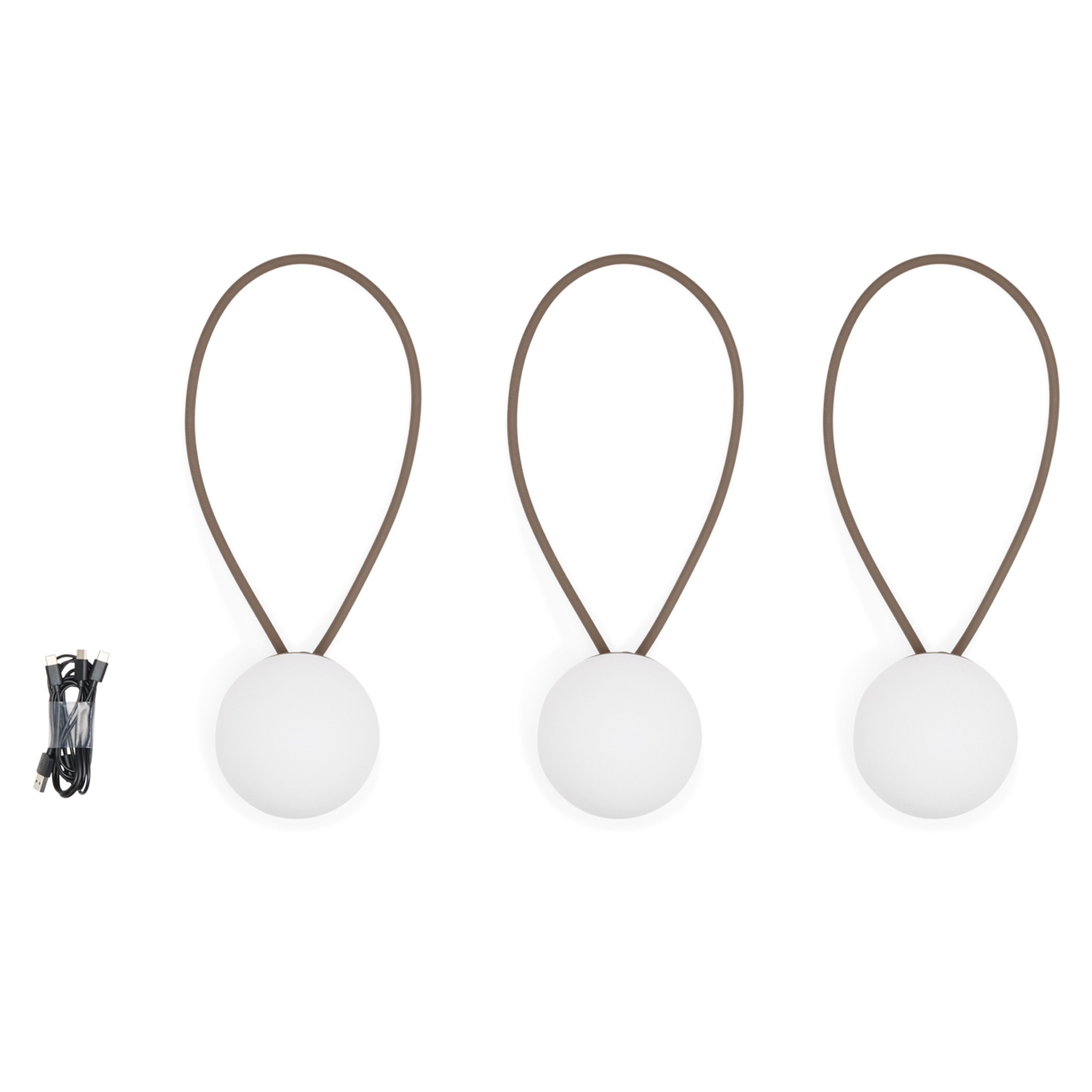 Fatboy Bolleke Mini Portabel Lampa Taupe 3-pack