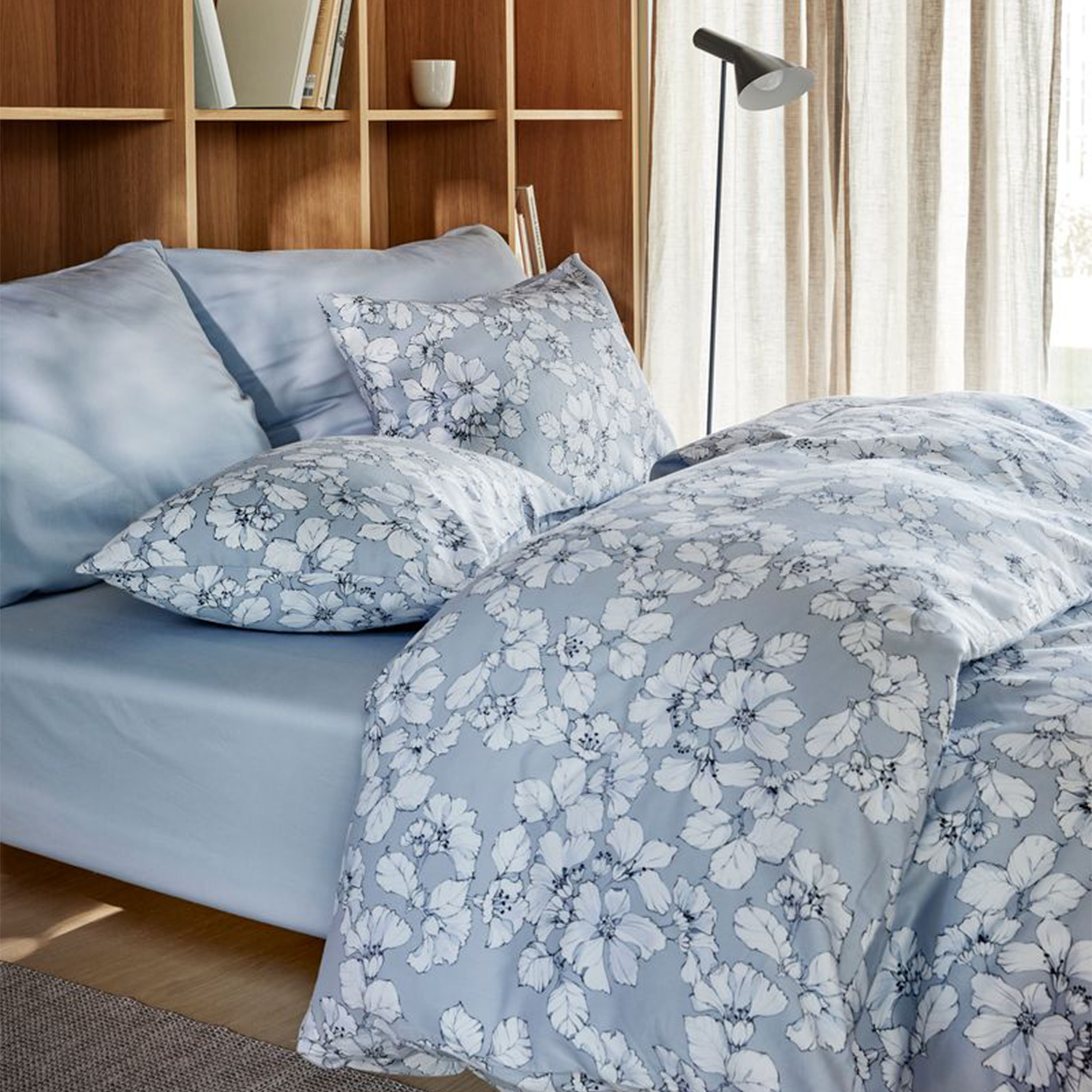 Høie Amelia 2-del Påslakanset Satin Ljusblå