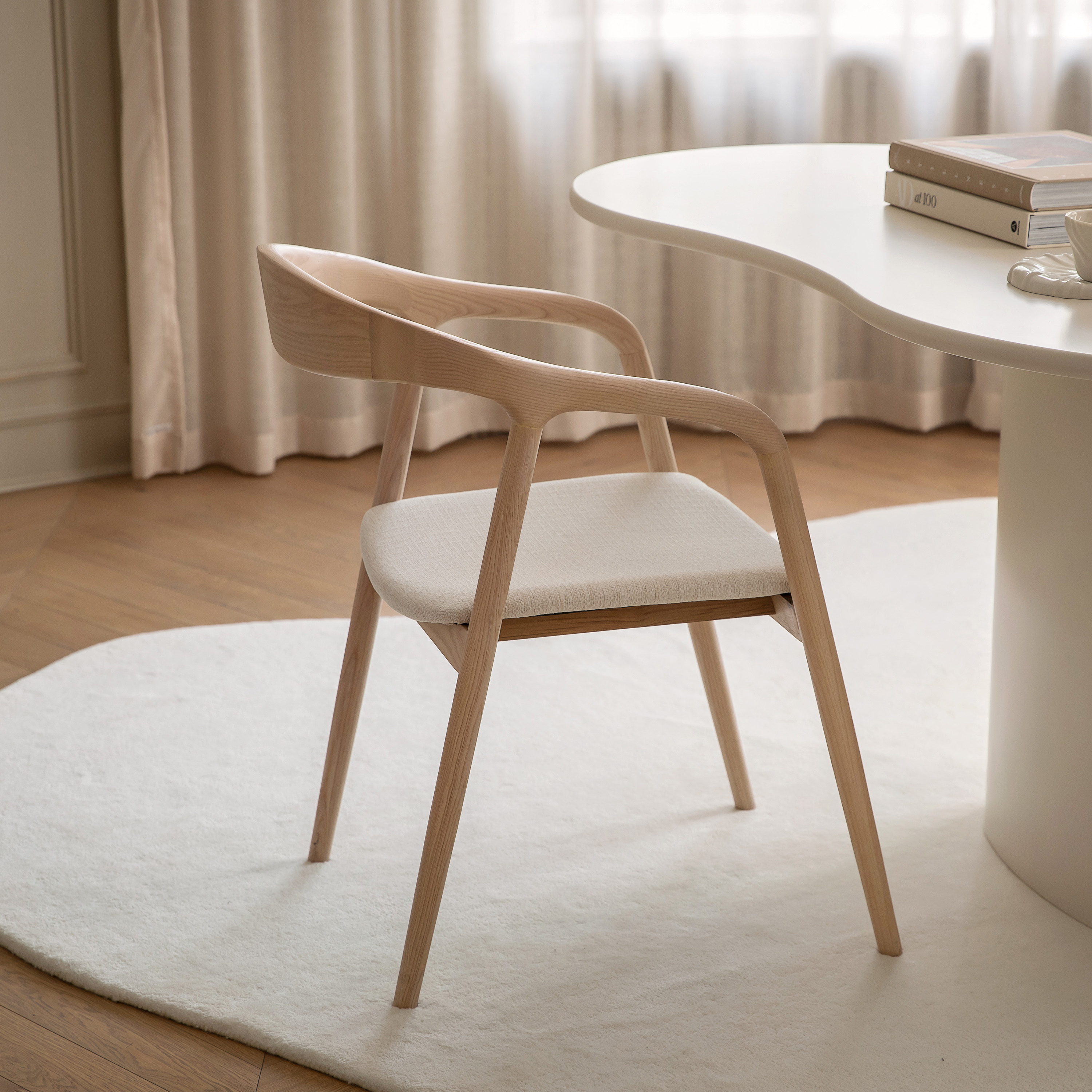 Sleepo Collection Casper Karmstol Vitoljad/Vit