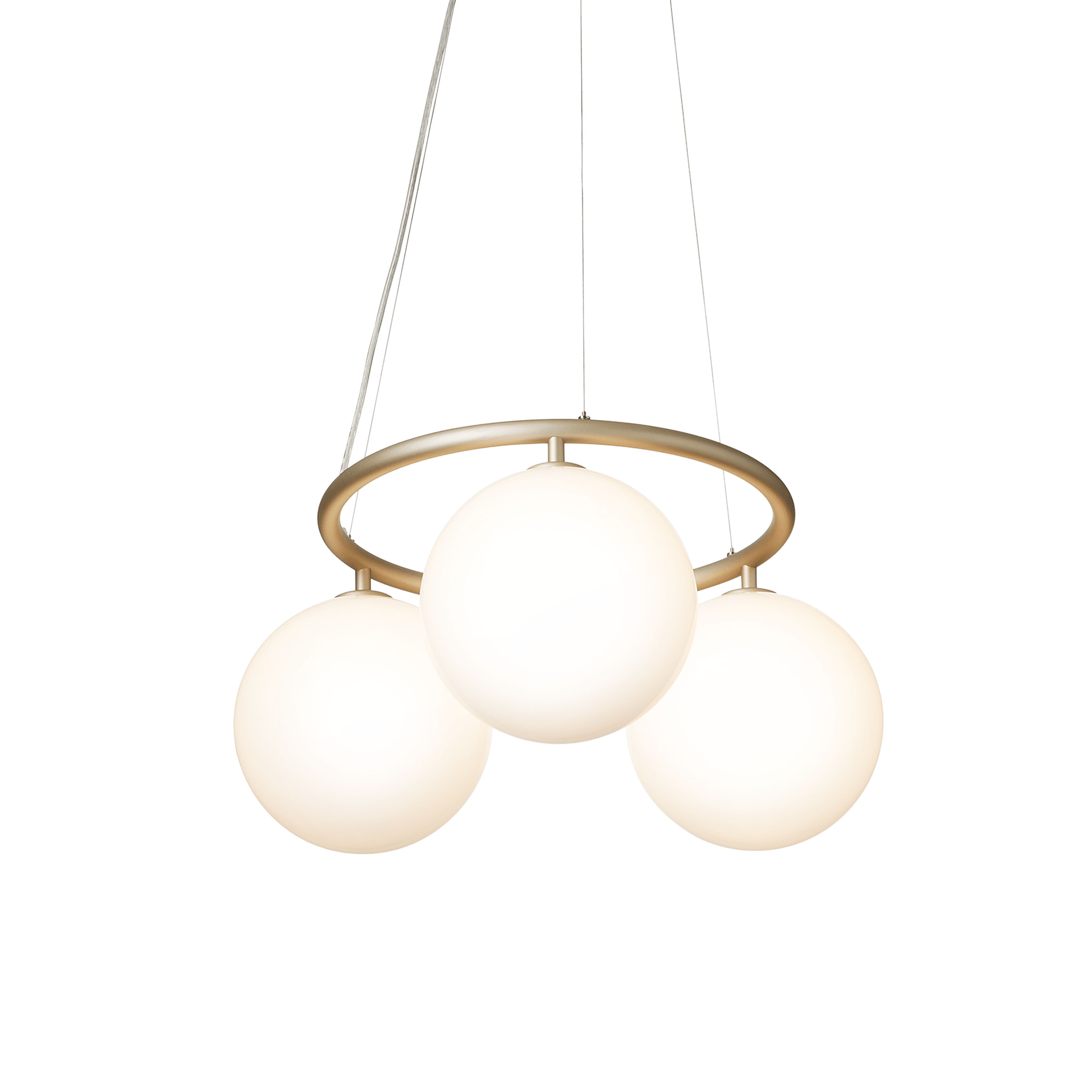 Nuura Miira 3 Circular Taklampa Brass/Opal