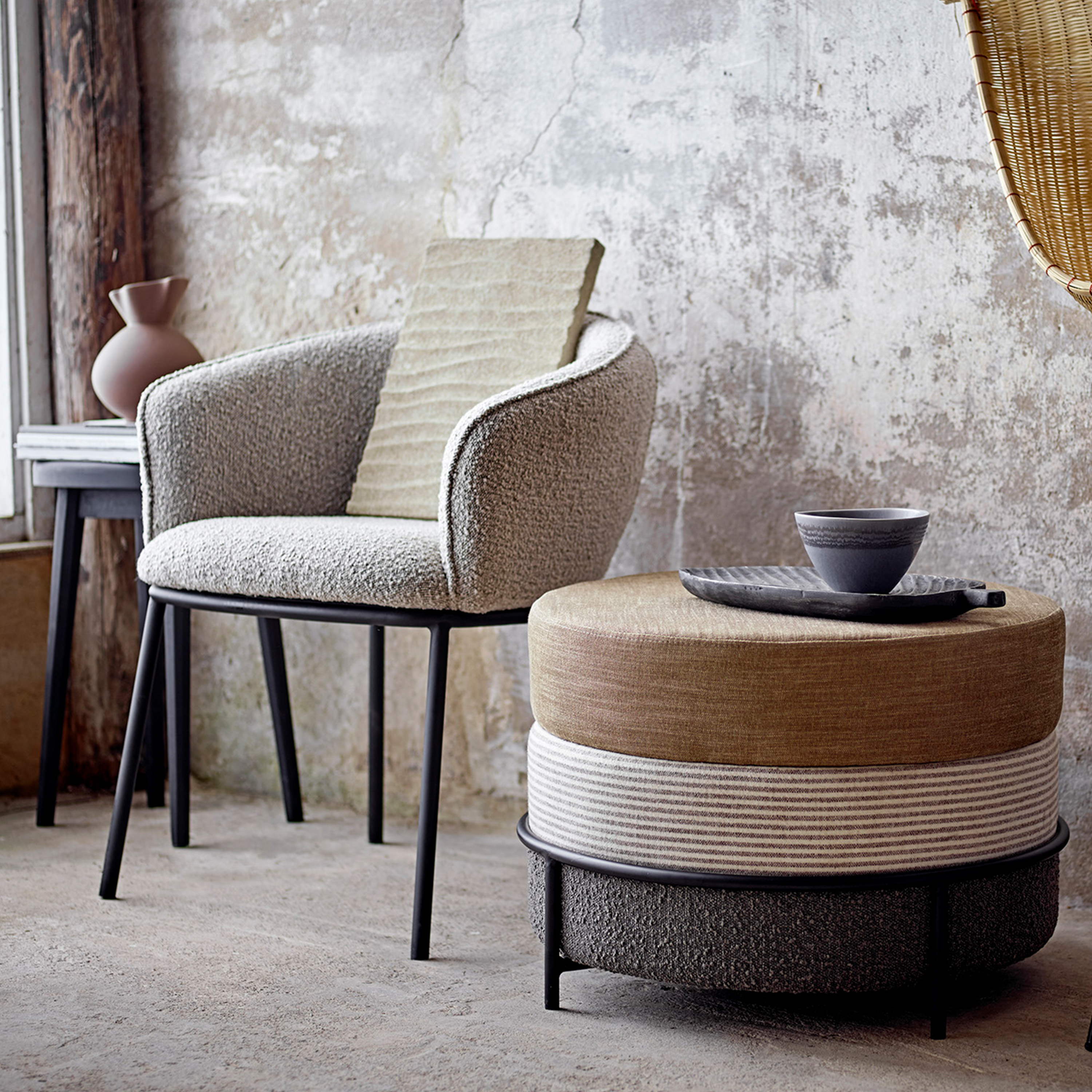 Bloomingville Cortone Dining Chair Grey